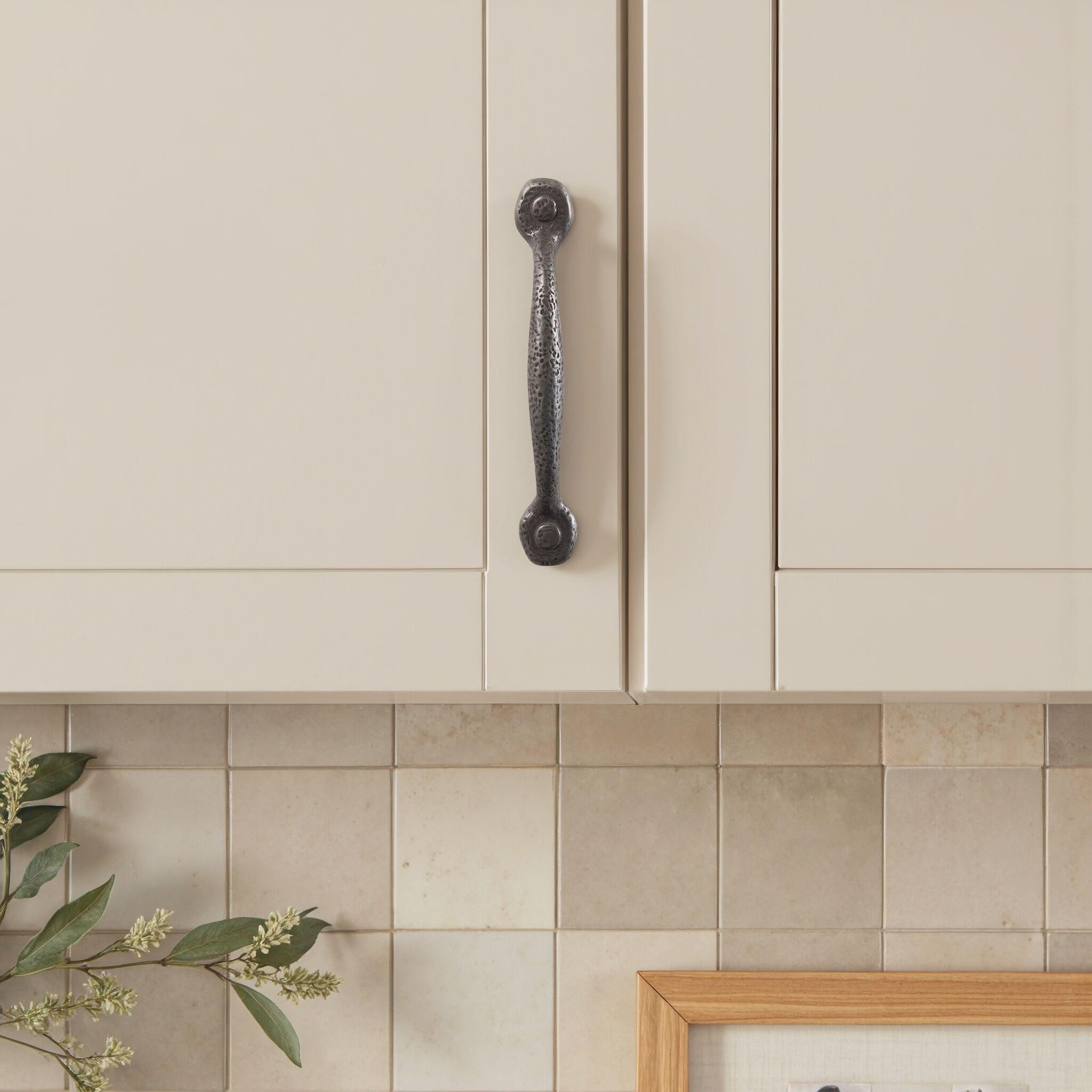 Refined Rustic Kitchen Cabinet Handles, Solid Core Drawer Pulls for Cabinet Doors, 3-3/4" (96mm)