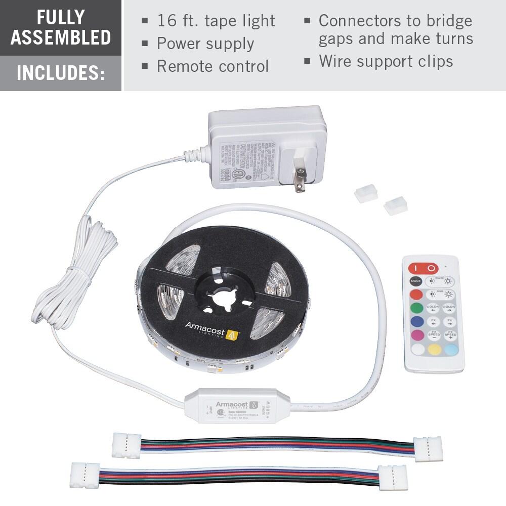 RibbonFlex Home 24V RGB+W Multicolor Smart LED Strip Light Kit
