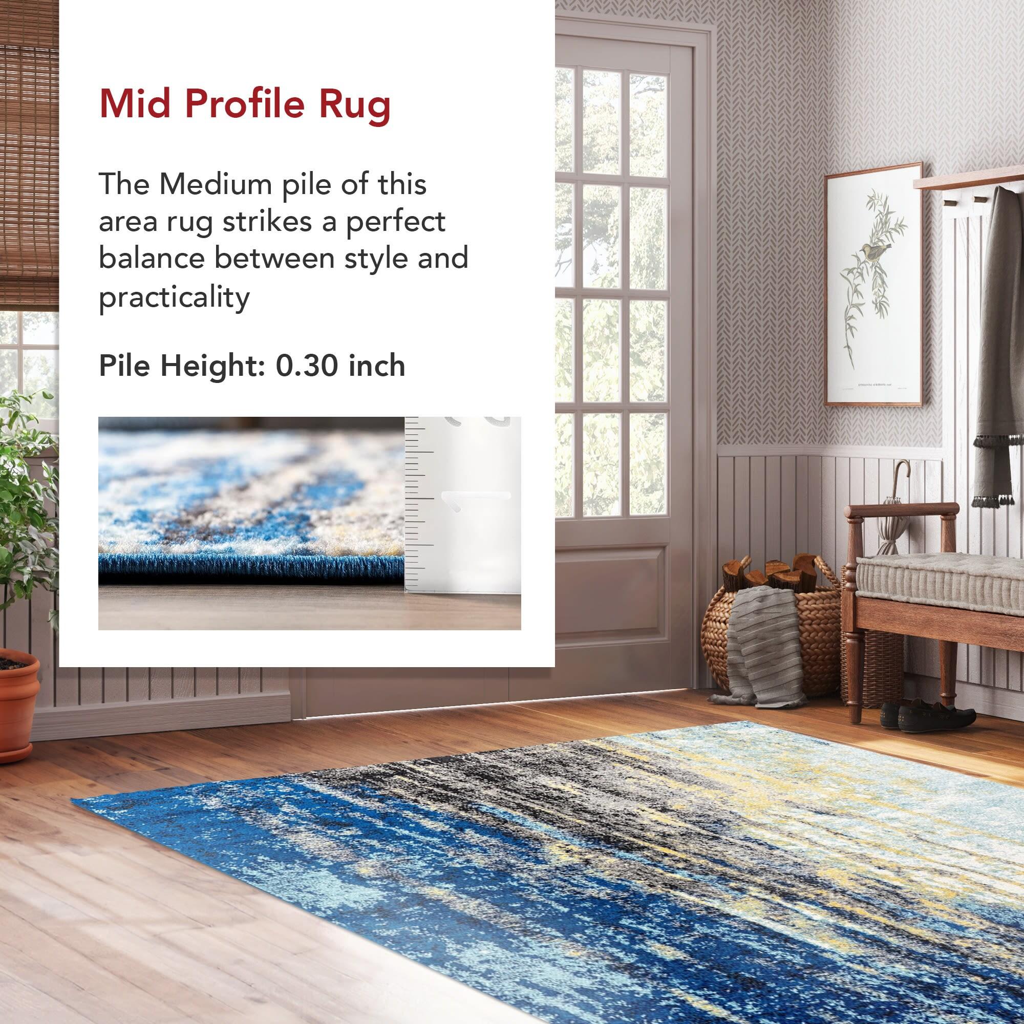 9'x12' Katharina Area Rug Green - nuLOOM: Stain-Resistant, Flat Pile, Nautical Style, Indoor Use, Machine Made