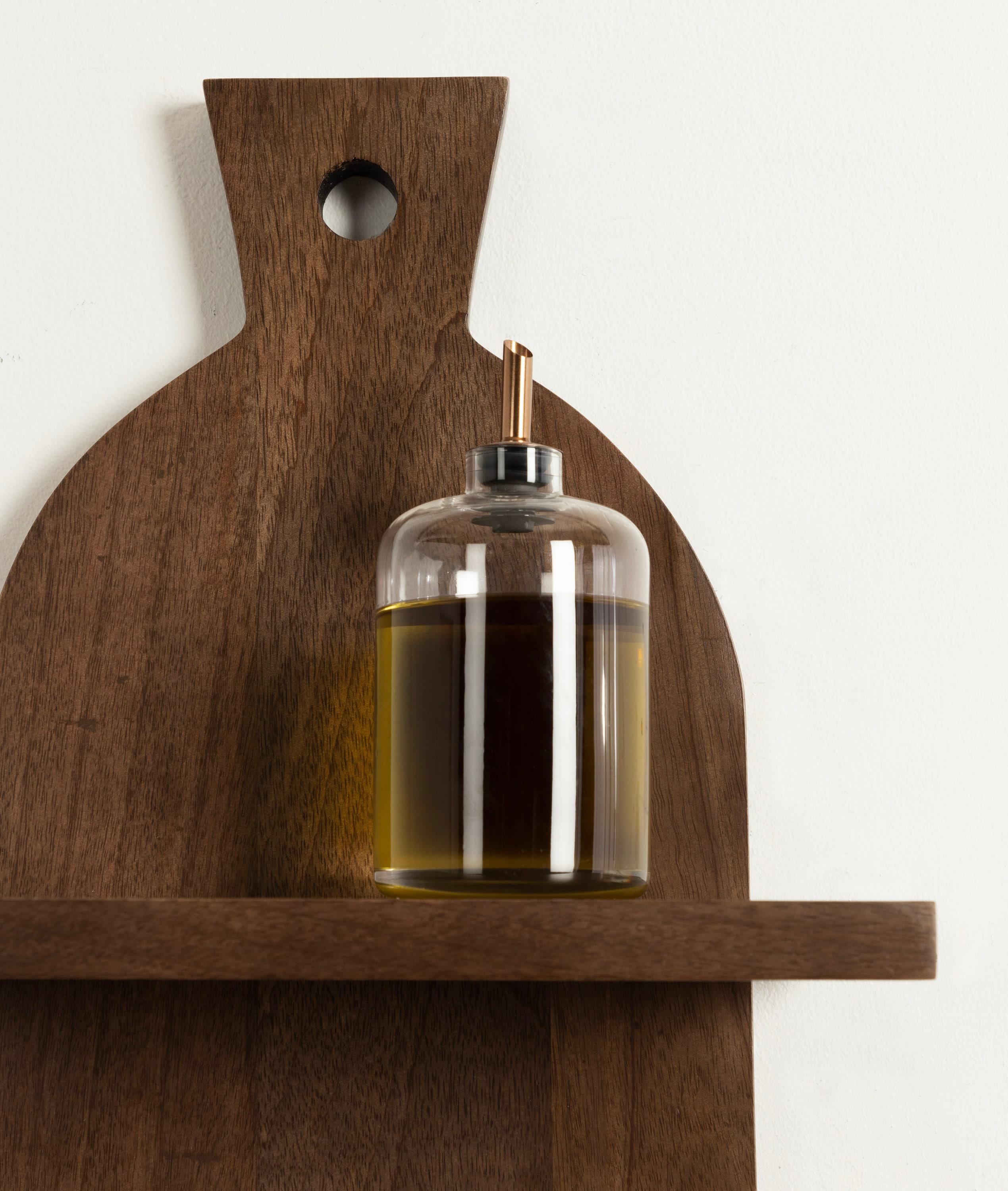 Kate & Laurel All Things Decor 12"x32" 3-Tier Braxton Modern Farmhouse Wall Shelves Natural Brown: Transitional Style, Plastic Frame