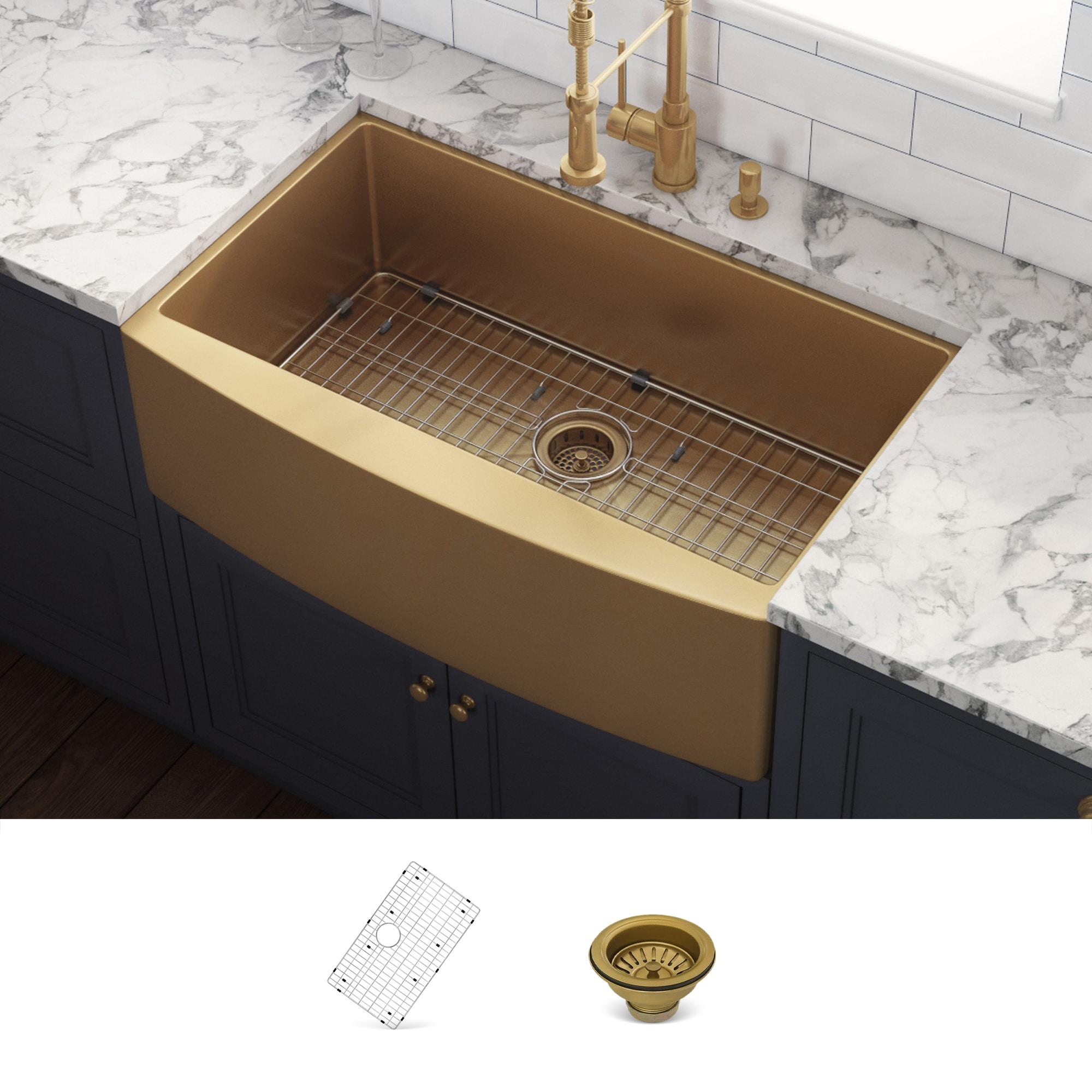 Ruvati 33-inch Apron-Front Farmhouse Kitchen Sink -Stainless Steel