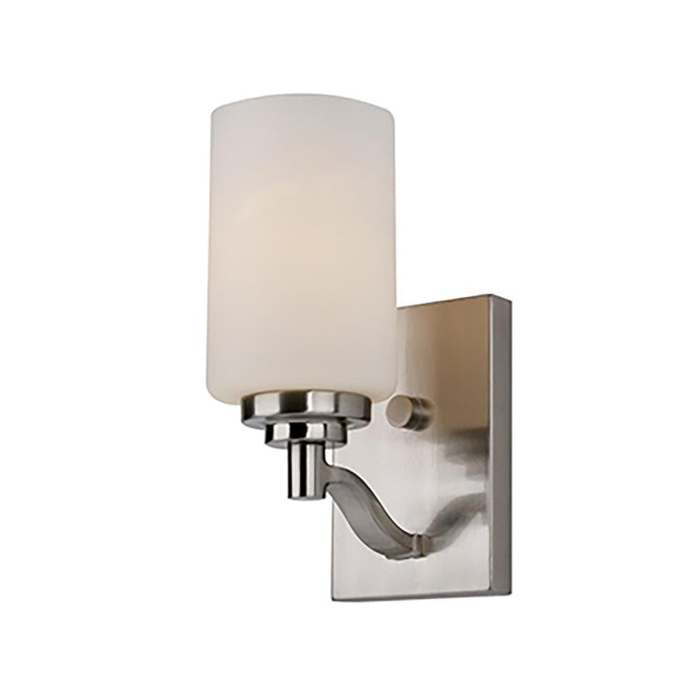 Trans Globe Lighting 70521 BN Mod Pod Collection 9 Inch One Light Wall Sconce/Bathroom Vanity I in a Brushed Nickel Finish I Traditional Style Light Fixture I