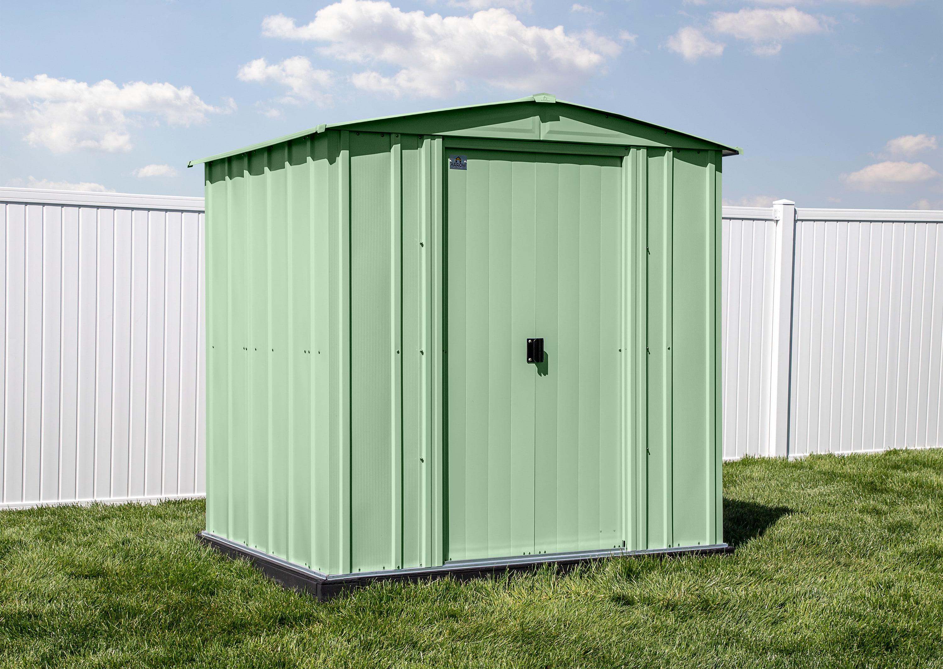 Arrow 6 ft. W x 5 ft. D Galvanized Steel Storage Shed