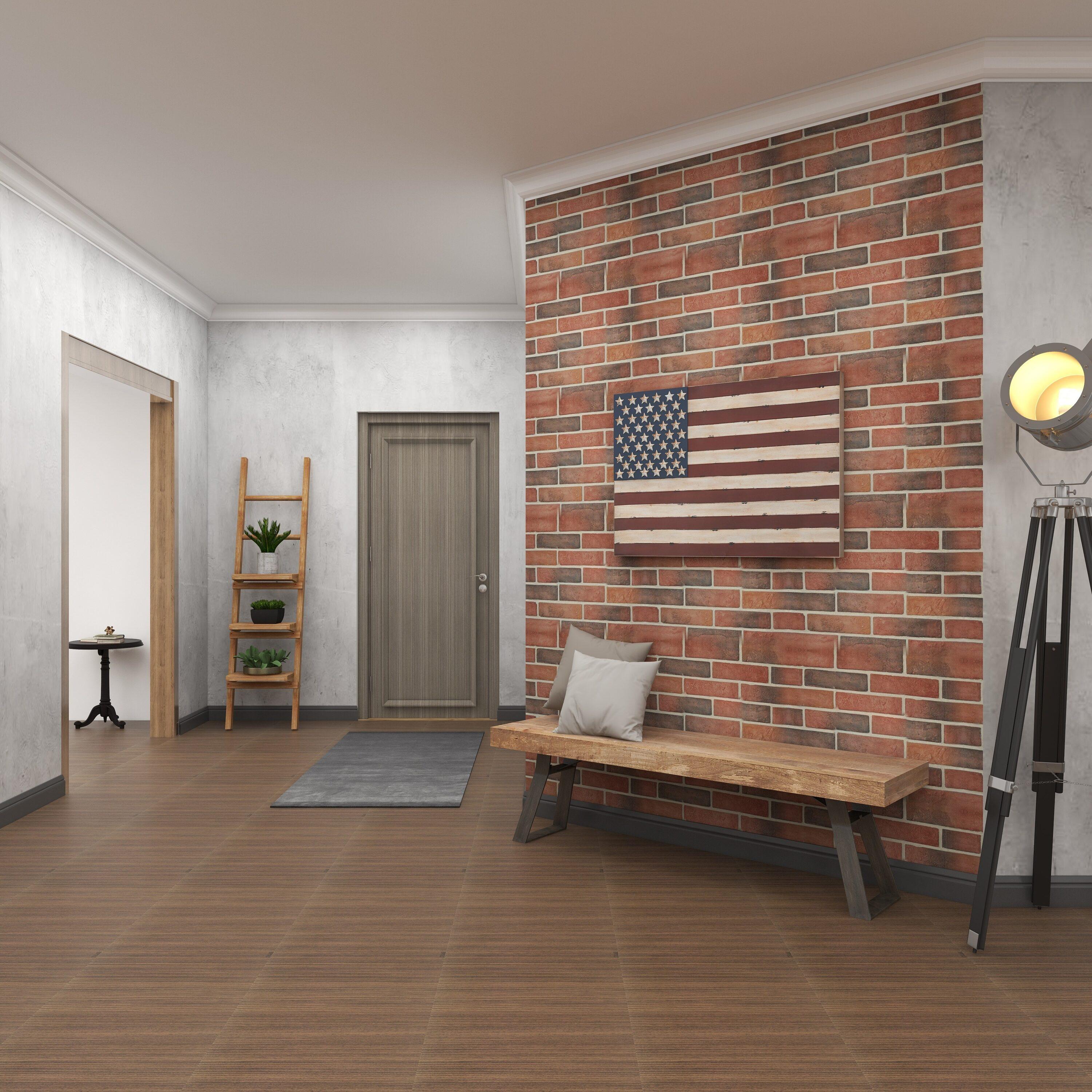 Natural Solid Wood Bench Light Brown - Olivia & May: Rustic Entryway, 3-Person Seating