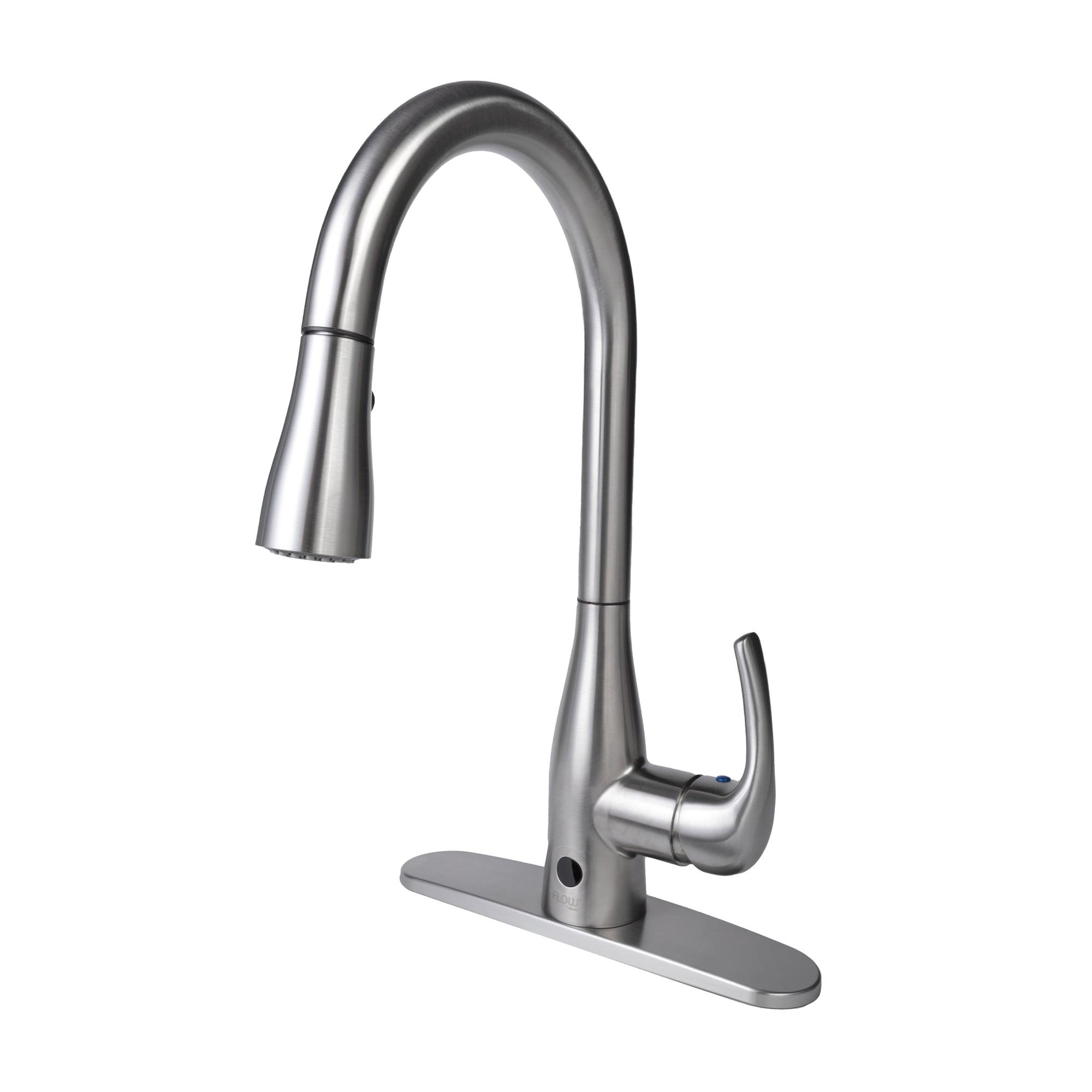 Classic Series Single-Handle Standard Kitchen Faucet in Brushed Nickel