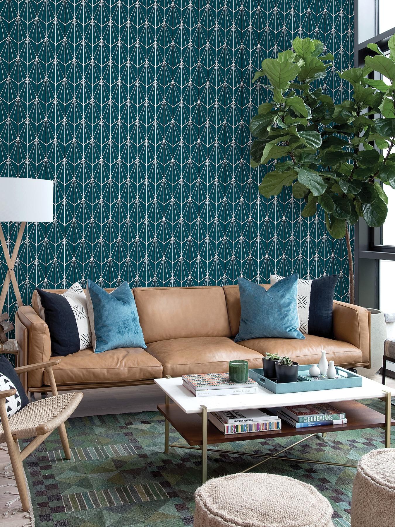 Indigo Dorset Peel & Stick Wallpaper