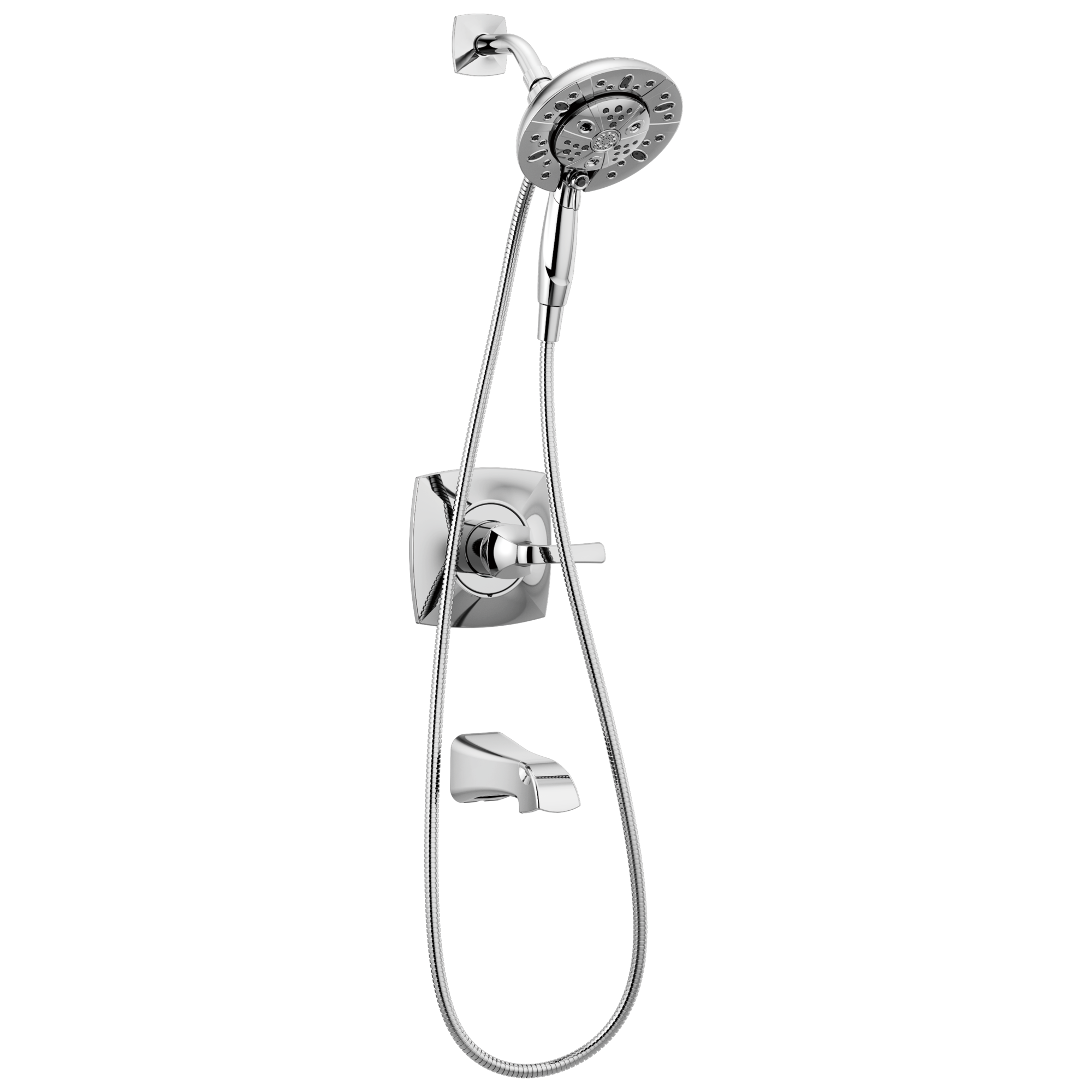 Vesna Single-Function Tub Shower Faucet Set, Shower Trim Kit with In2ition Shower Head and Valve