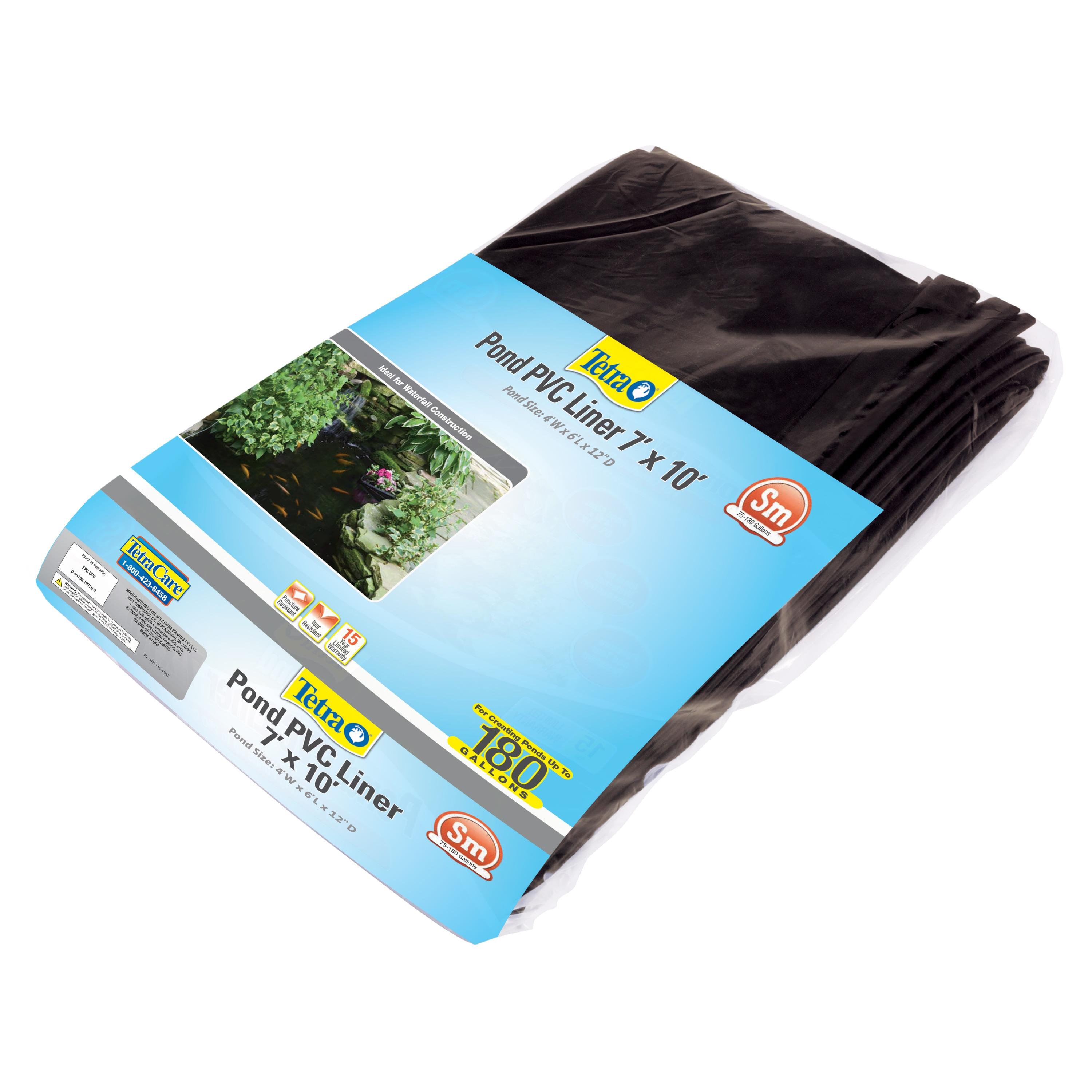 Tetra 7' x 10' Black PVC Pond Liner for 180 Gallons