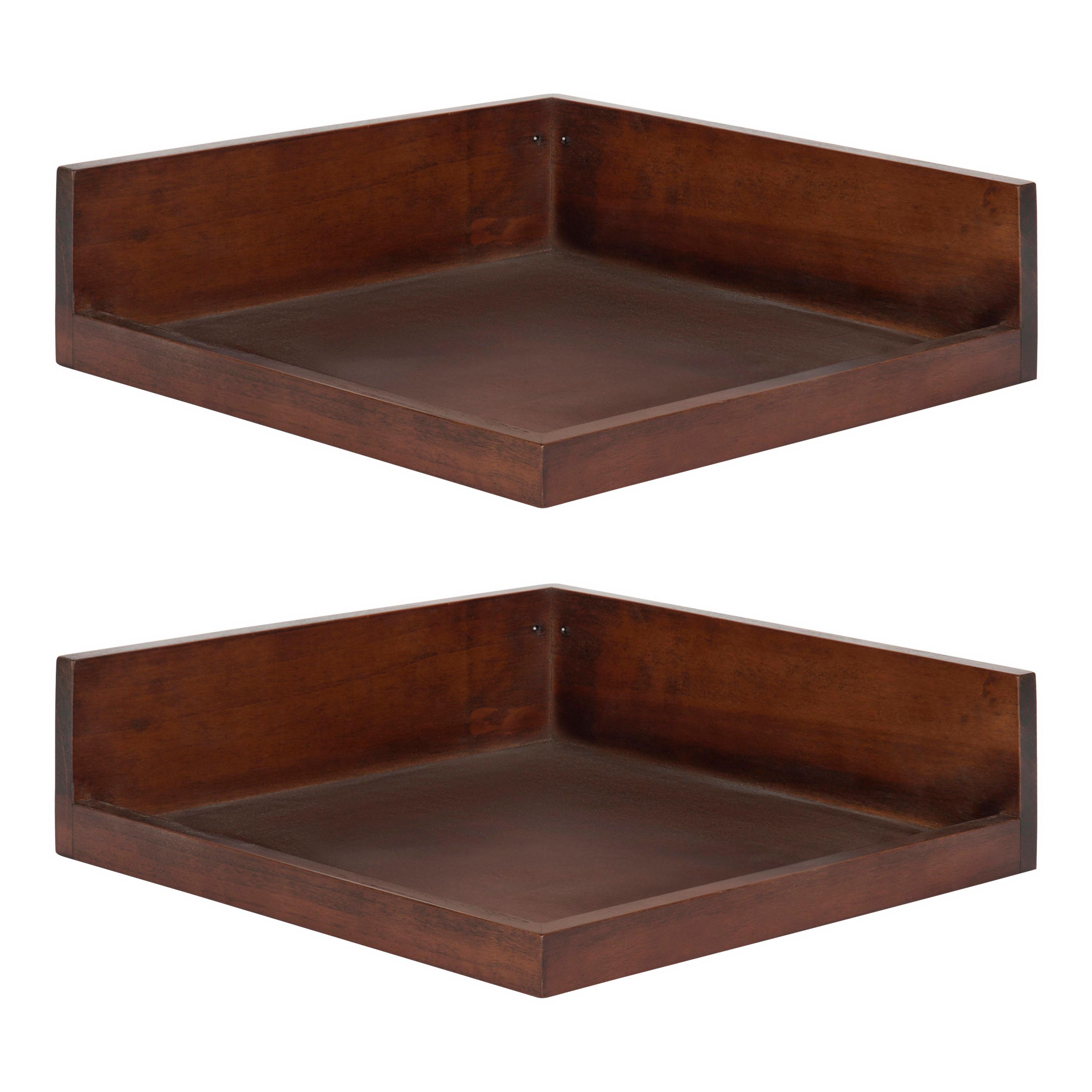 Latitude Run® Kinta 2 Piece Square Accent Shelf (Set of 2)