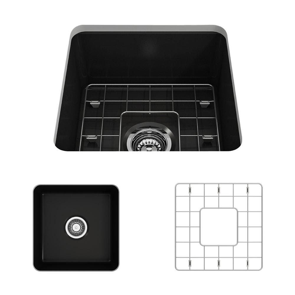 BOCCHI 18'' L Fireclay Kitchen Sink 1359-004-0120