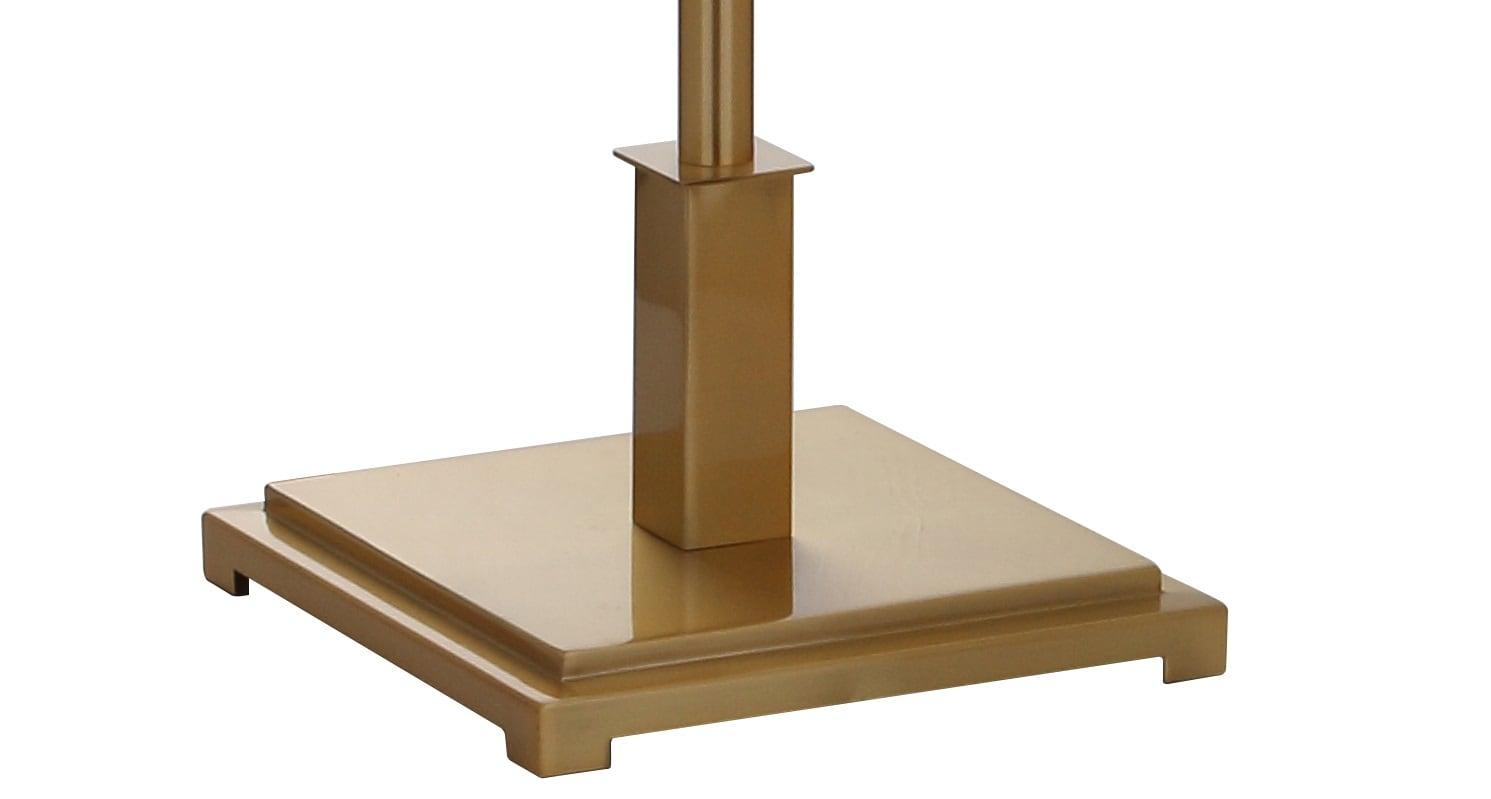 JONATHAN Y JYL6005B Roxy 60" Metal LED Floor Lamp, Contemporary, Transitional for living room, dinning room, bedroom, office Bulb Included, Brushed Brass