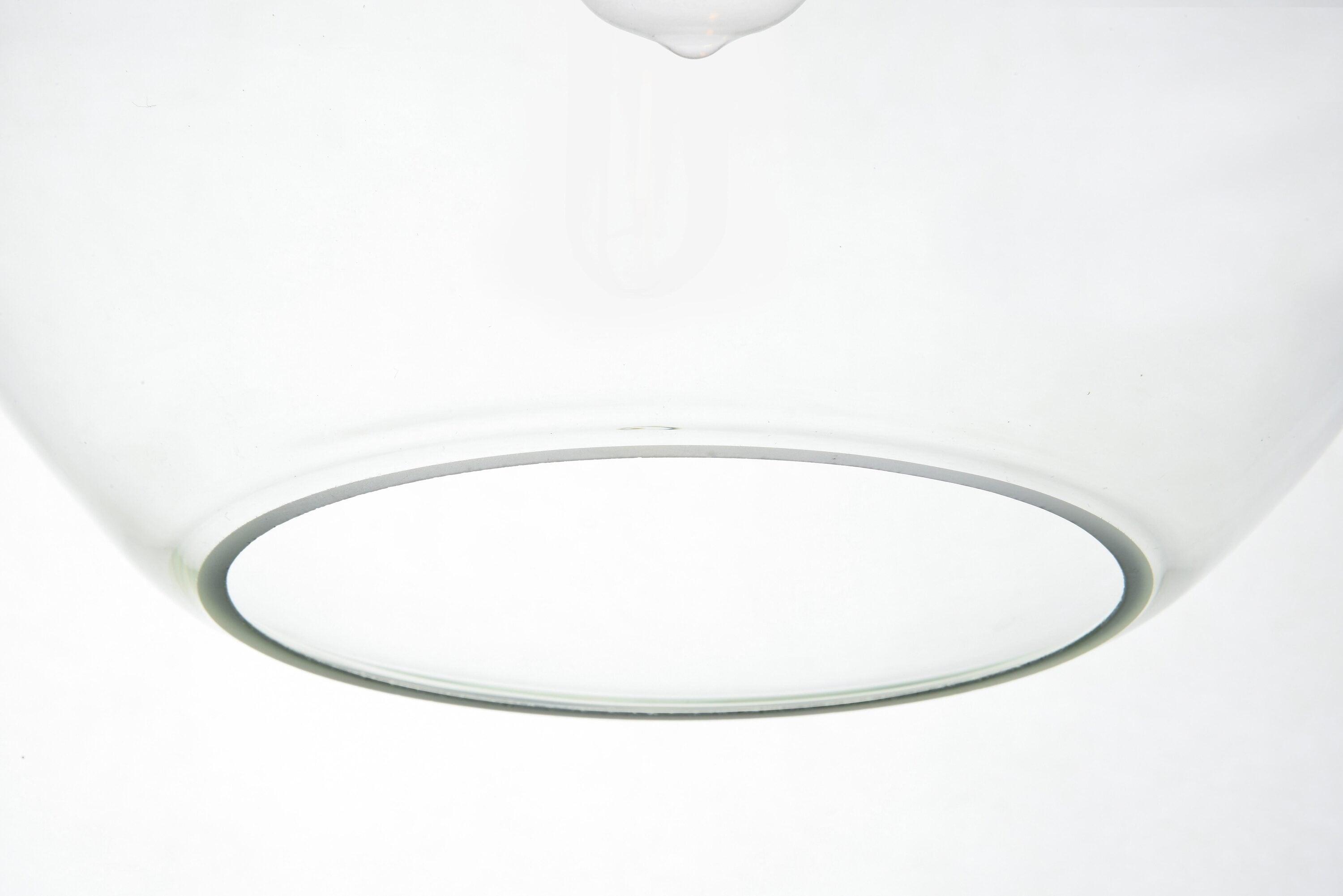 Elegant Lighting Baxter 3-Light Chrome Pendant Fixture with Clear Glass Globes