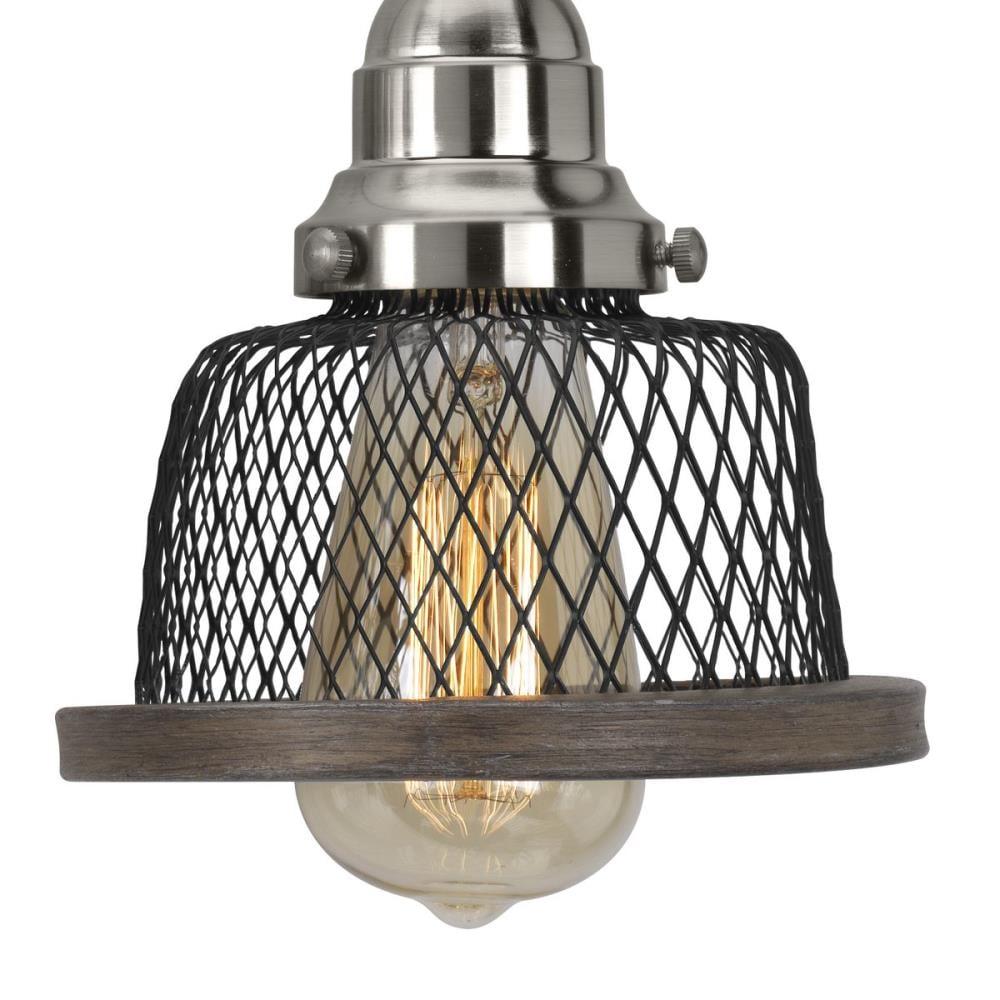 Tilley Collection One-Light Brushed Nickel Coastal Pendant Light