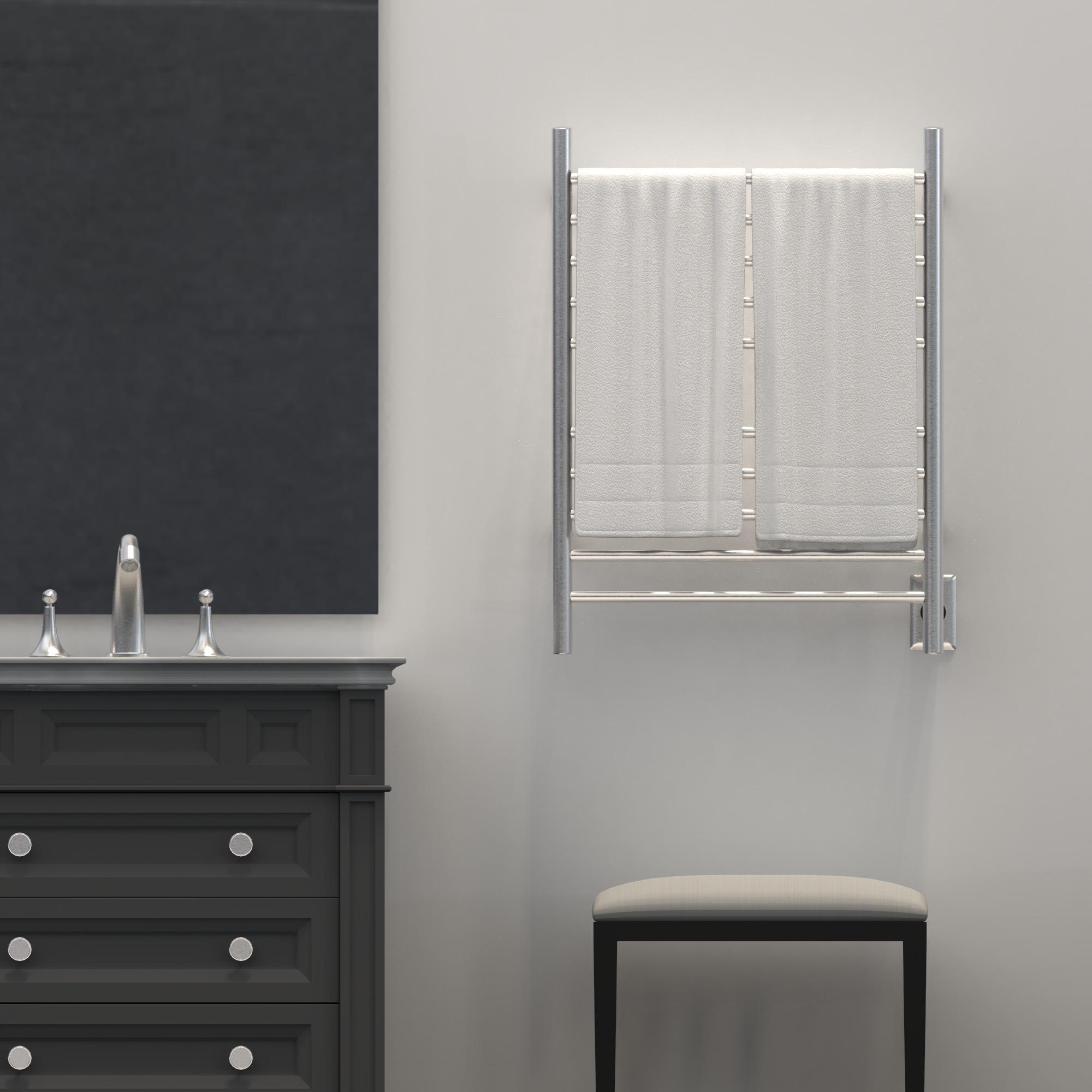 Wall Mount Electric Towel Warmer plug in or hardwired combo unit