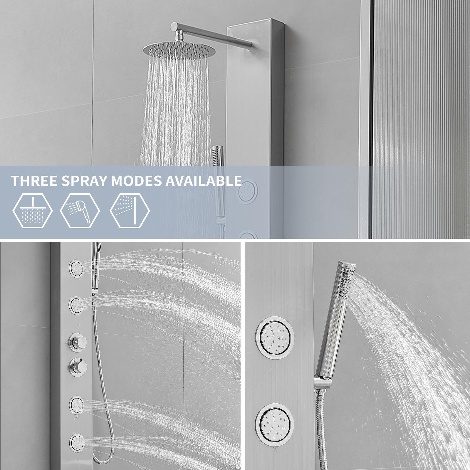 52.36'' Shower Panel with Adjustable Shower Head