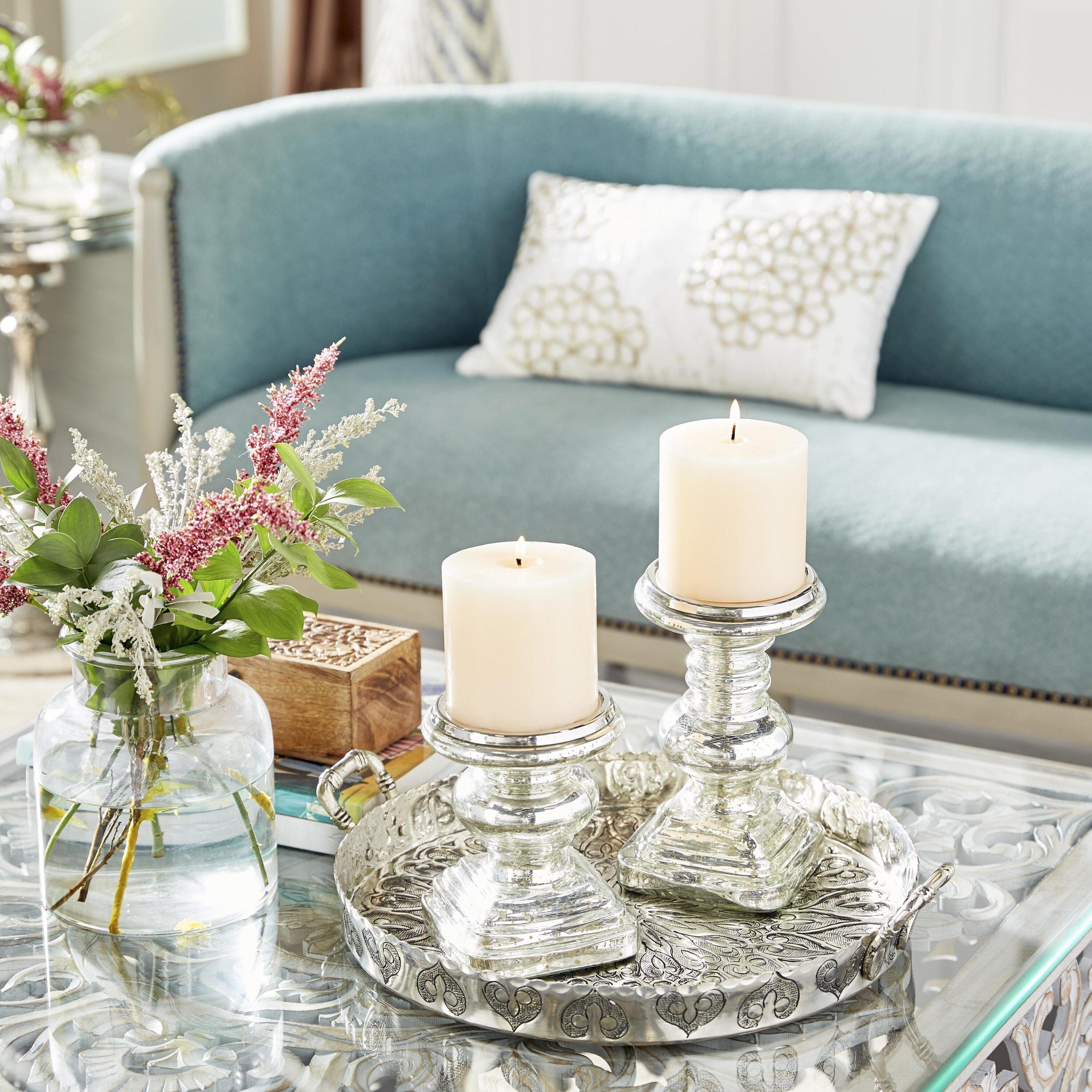 Traditional Candle Holder Set 2ct - Olivia & May