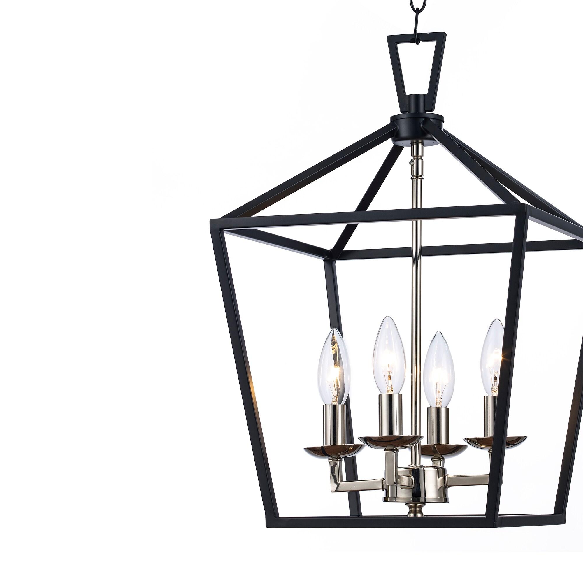 Trans Globe Lighting 10264 Lacey 4 Light 12" Wide Pendant - Black