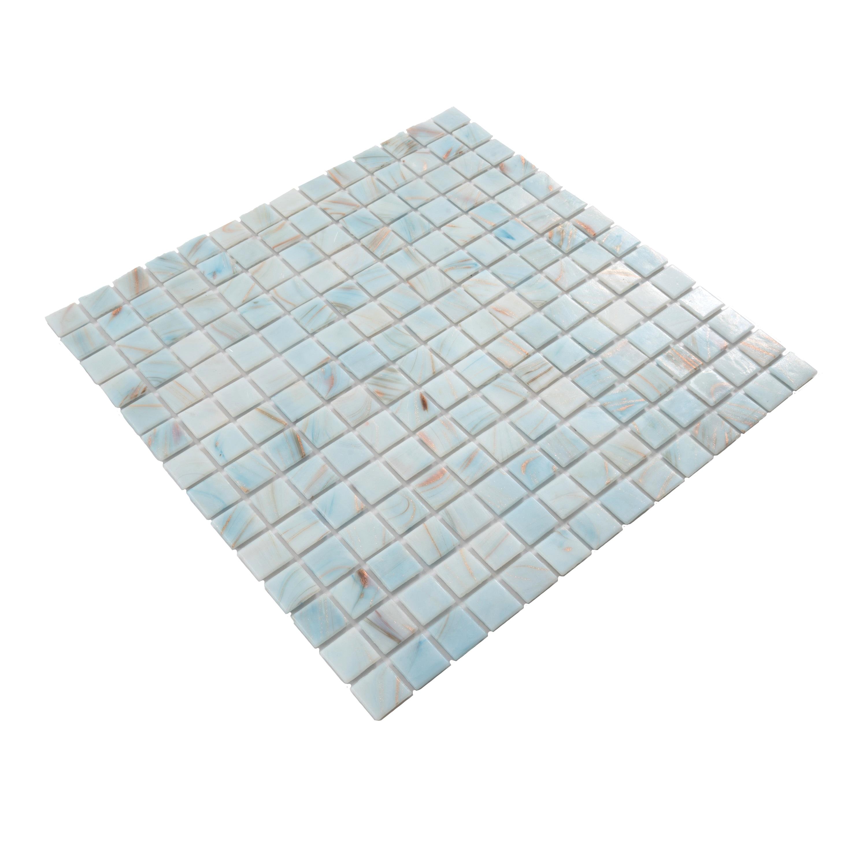 Celestial 0.8" x 0.8" Glass Grid Mosaic Wall & Floor Tile