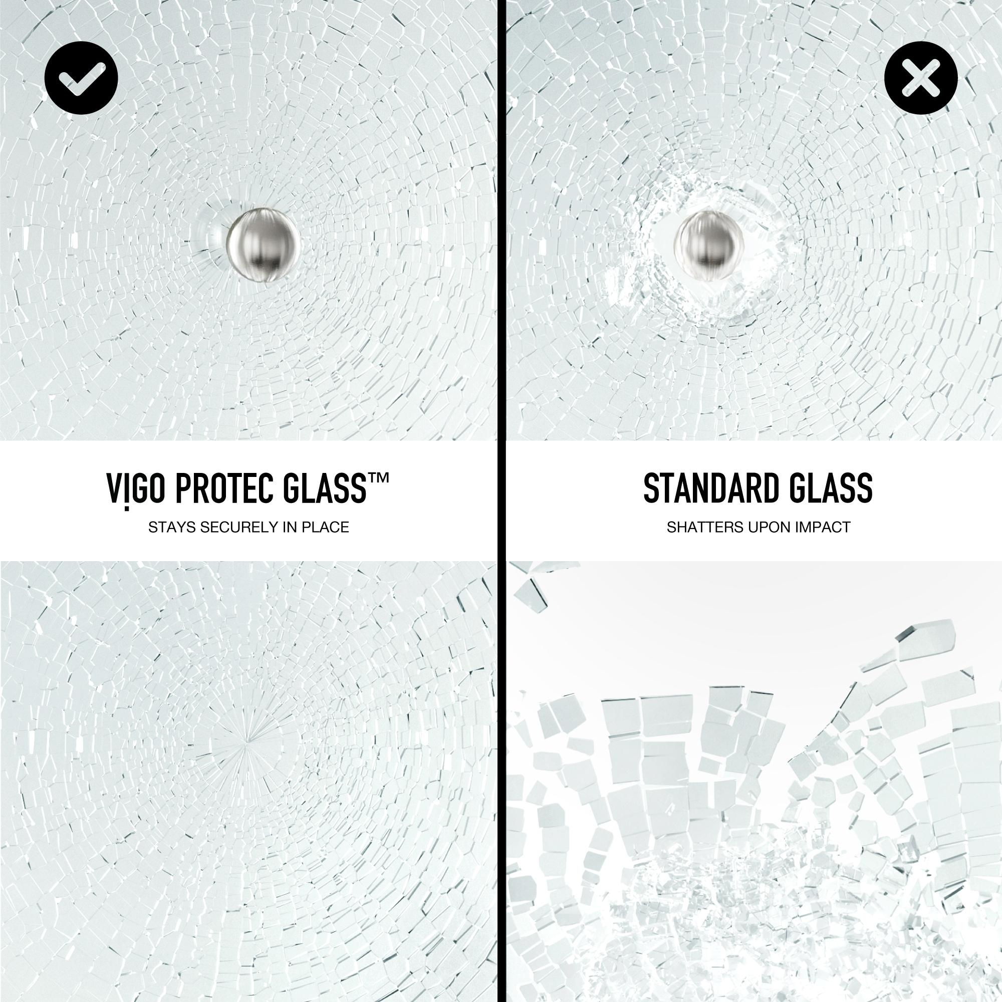 Elan 56-60" W x 66" H Sliding Frameless Tub Door with 3/8" Laminated Glass