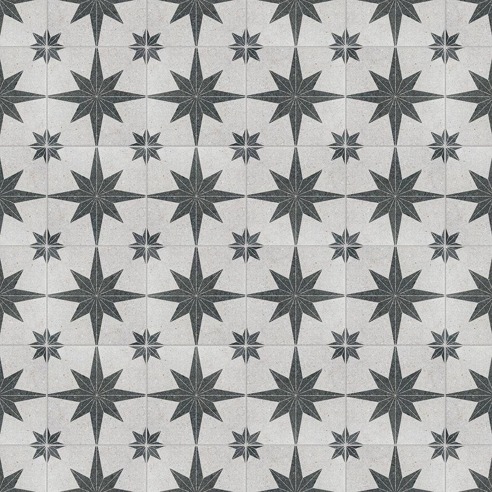BATCH Tulum Compass 8" x 8" Patterned Wall & Floor Tile