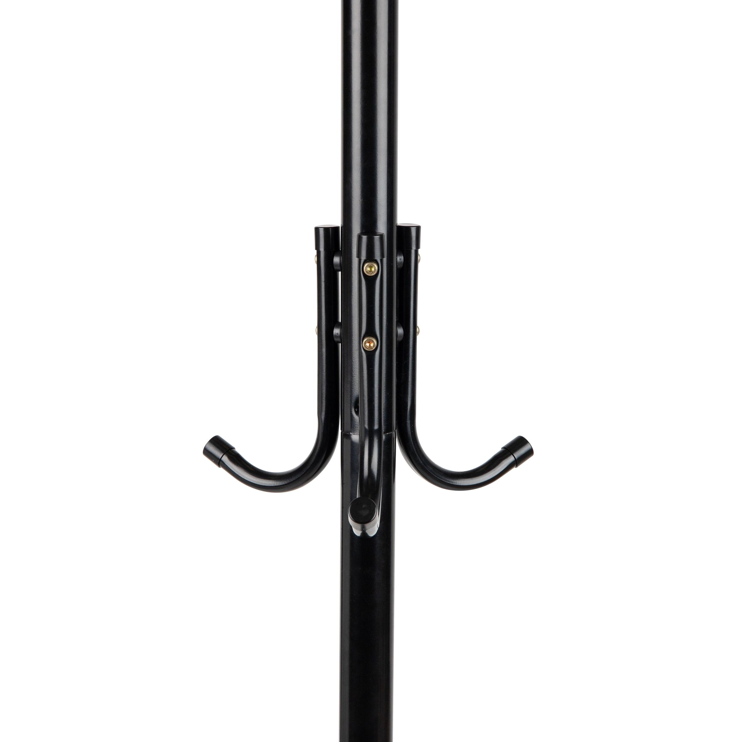 Mind Reader 3-Tier Standing Coat Rack, 11 Hooks, Black