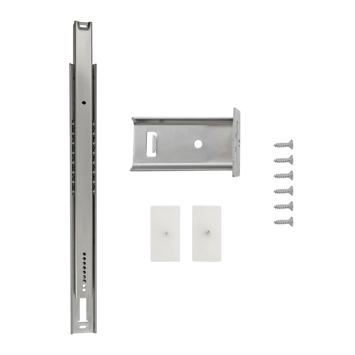 Drawer Slide Center Mount 3/4 Extension Cadmium Finish