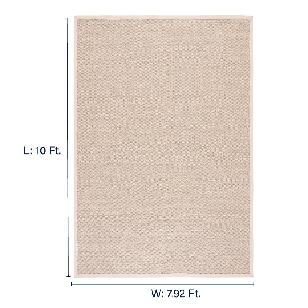 Natural Fiber NF143 Power Loomed Indoor Area Rug - Marble/Beige - 8'x10' - Safavieh