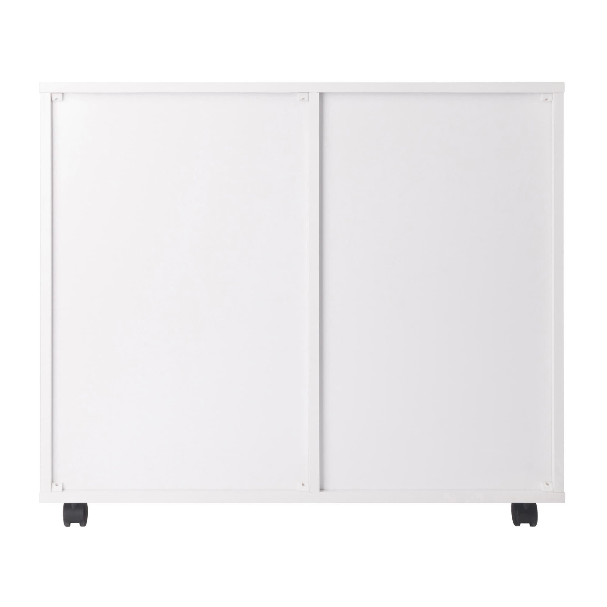 Halifax 2 Sections Mobile Filing Cabinet White - Winsome: MDF Construction, Office Storage, 2 Drawers