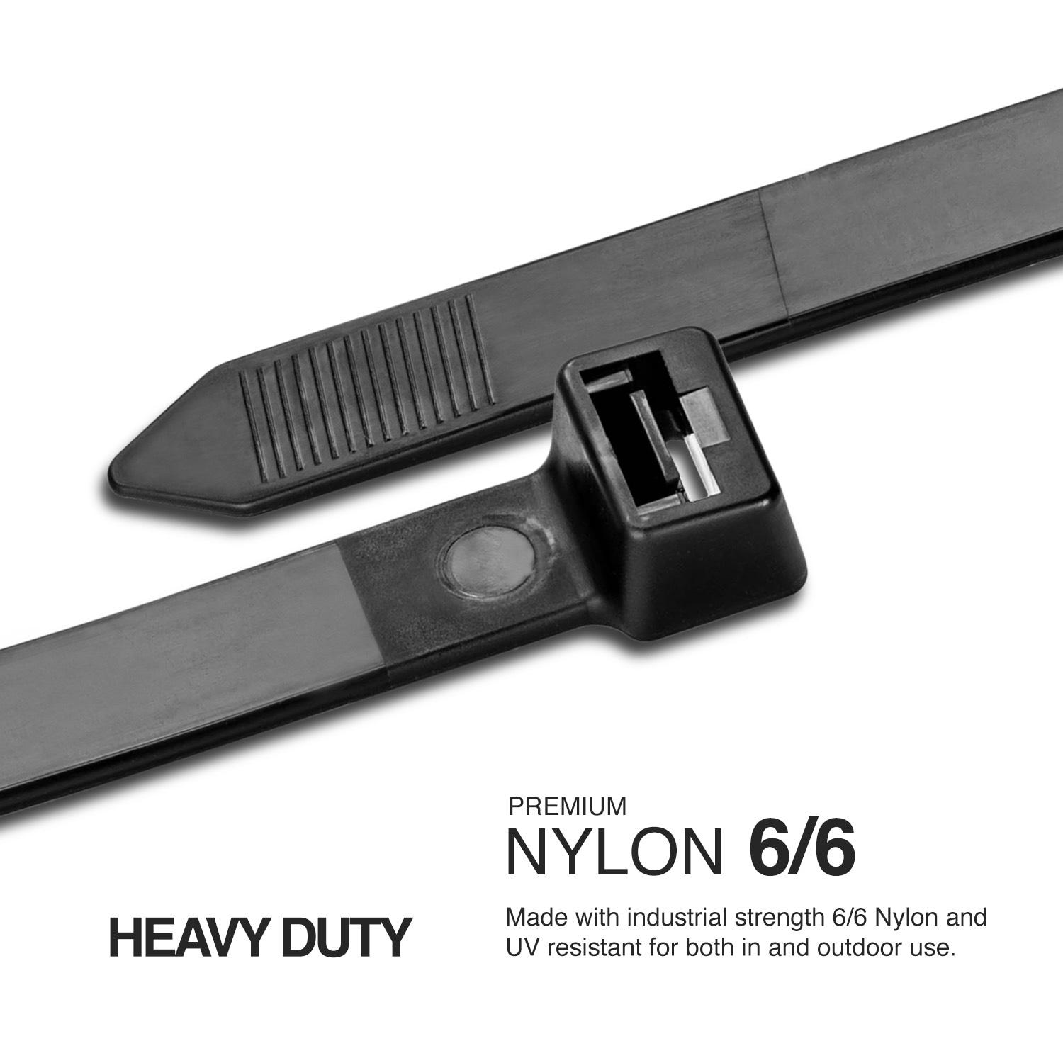 TR Industrial Ultra Heavy Duty Multi-Purpose UV Cable Ties (11.8")