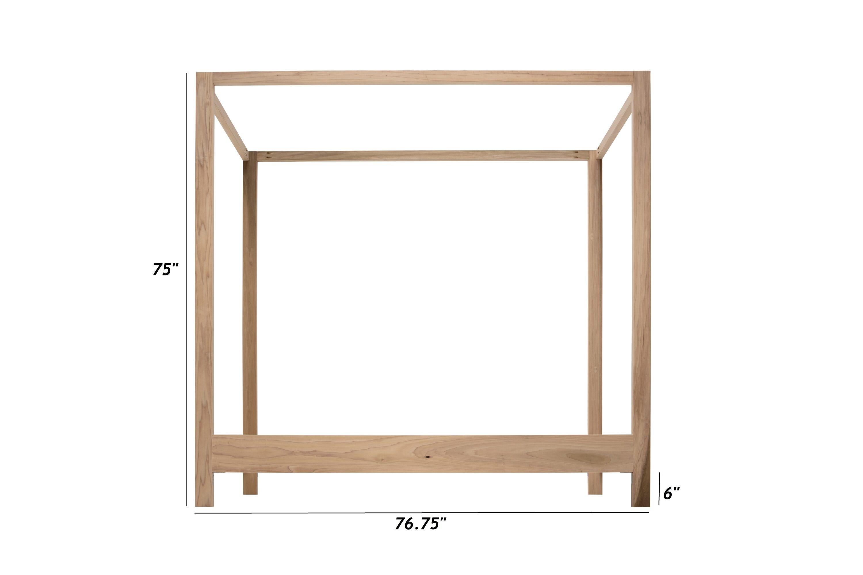 American Furniture Classics Twin Size Canopy Bed with Raised Platform