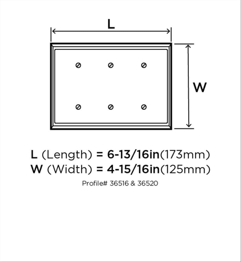 Mulholland 3-Gang Toggle Light Switch Wall Plate