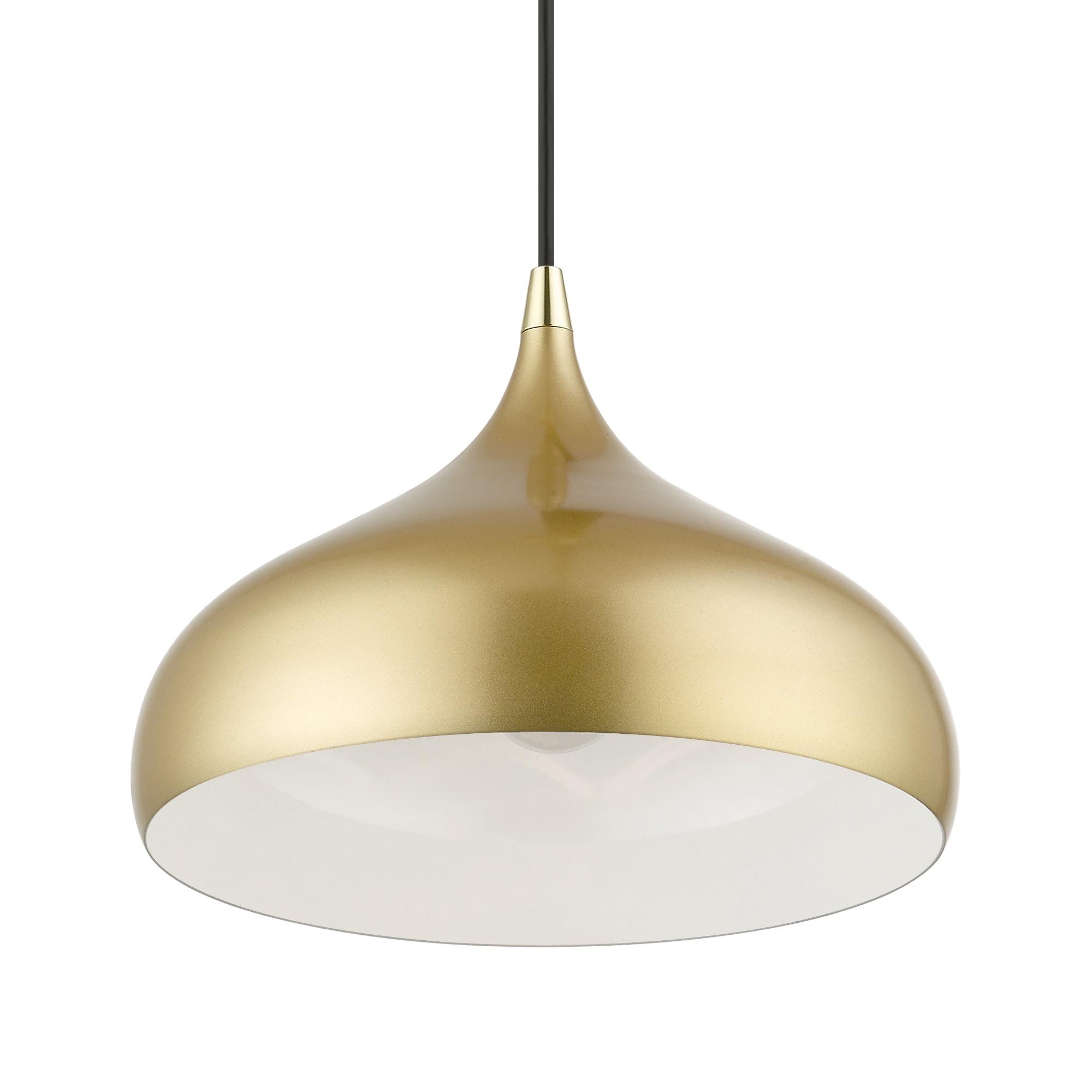 Livex Lighting Amador 1 - Light Pendant in  Soft Gold/Polished Brass