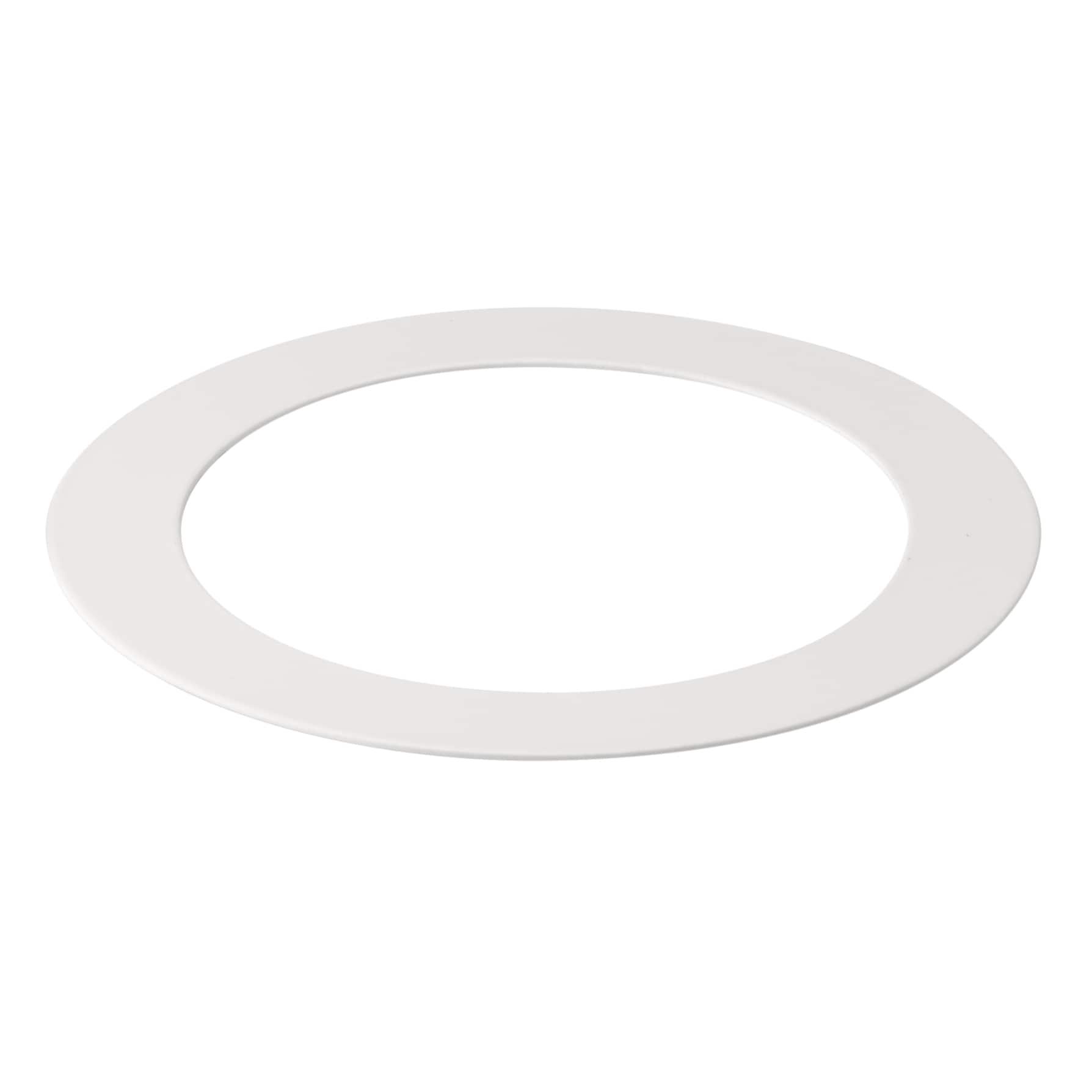 White Aluminum Ceiling Goof Ring for 3-4 Inch Downlights