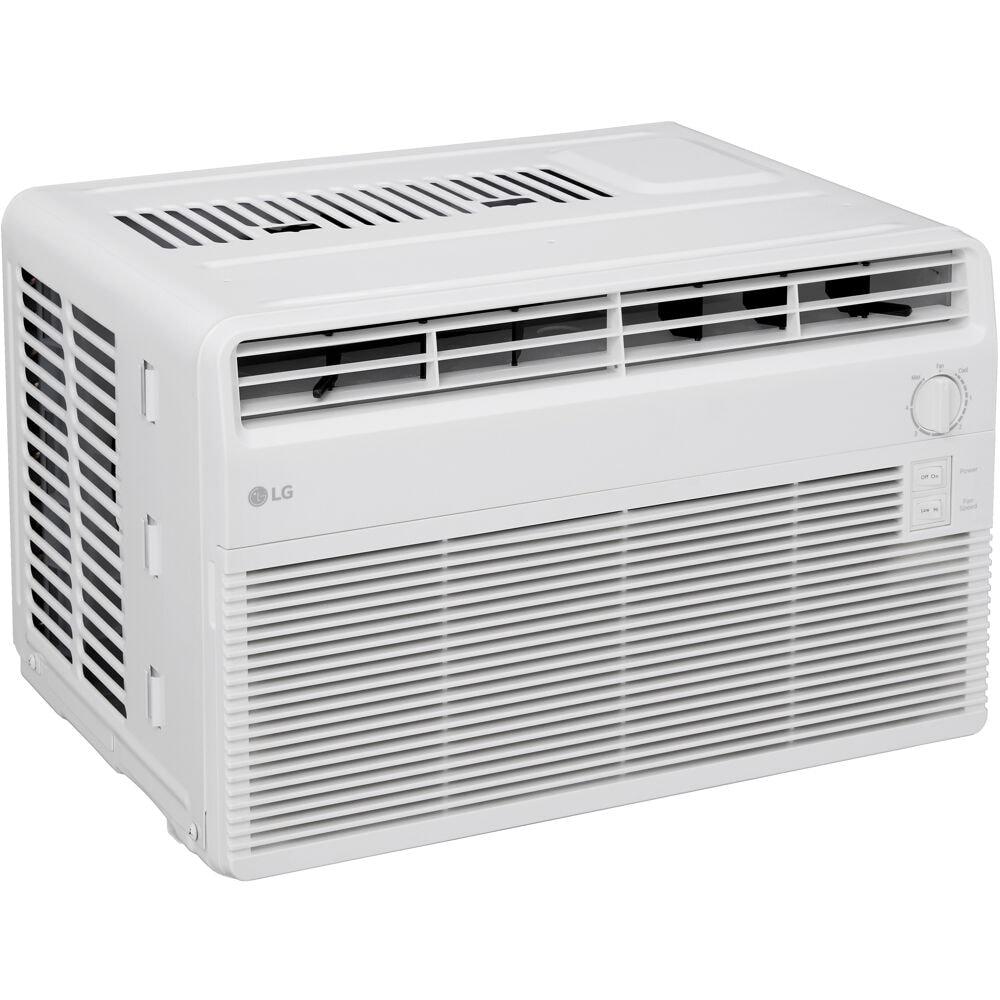 LG 5000 BTU Window Air Conditioner for up to 150 Sq. Ft. with 2 Cooling and Fan Speeds in White