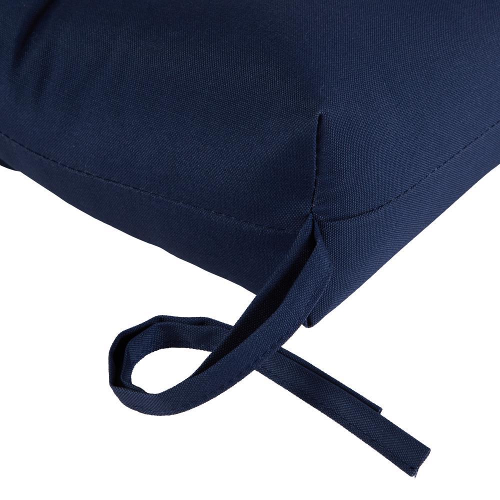 Navy 44 x 22 in. Outdoor High Back Chair Cushion (set of 2) by Greendale Home Fashions