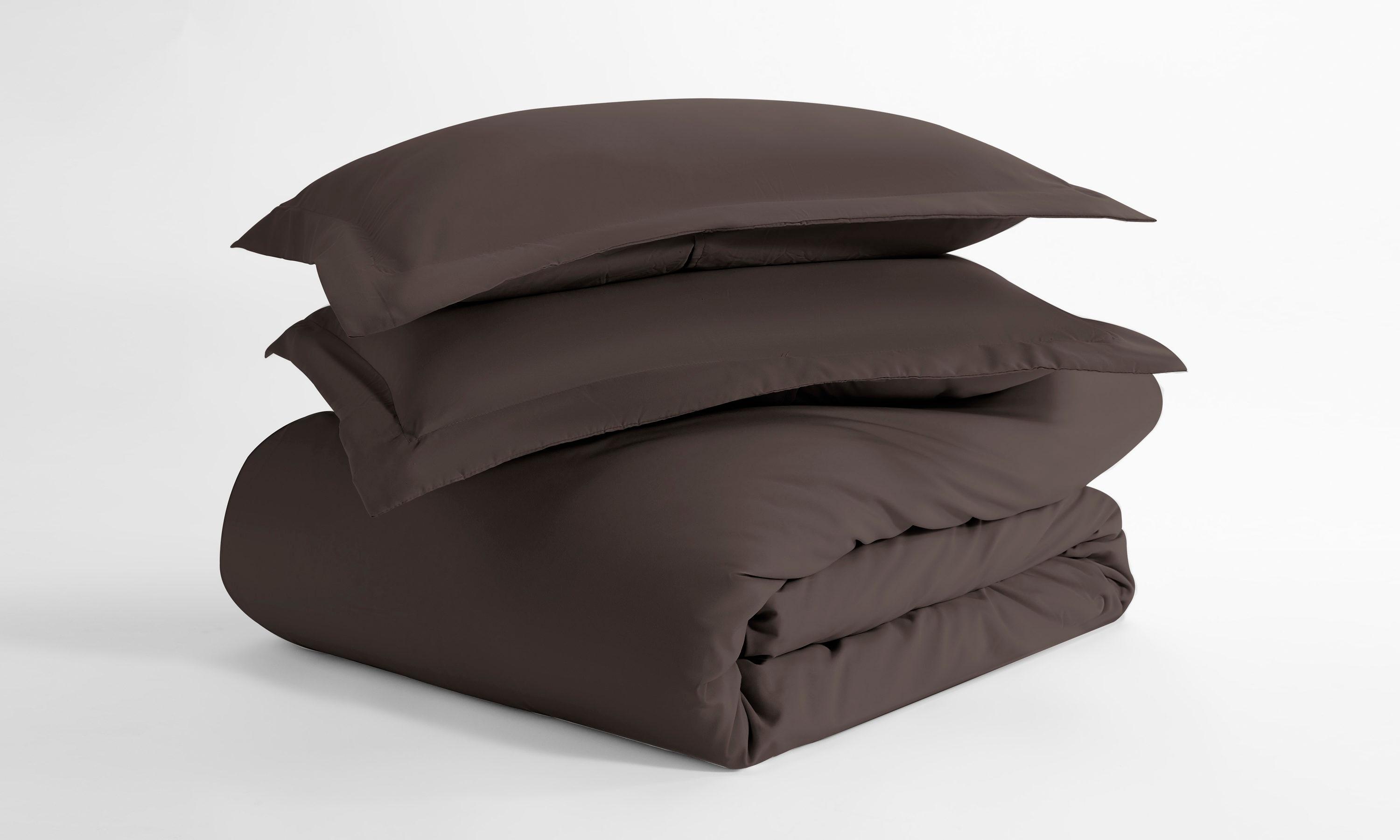 Chocolate 3 Piece Duvet Cover Set Twin/Twin Extra Long, by Simply Soft