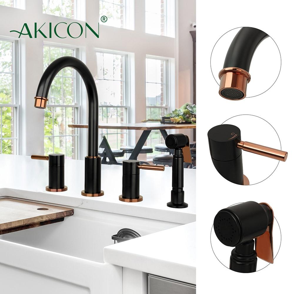 Pull Down Double Handle Kitchen Faucet