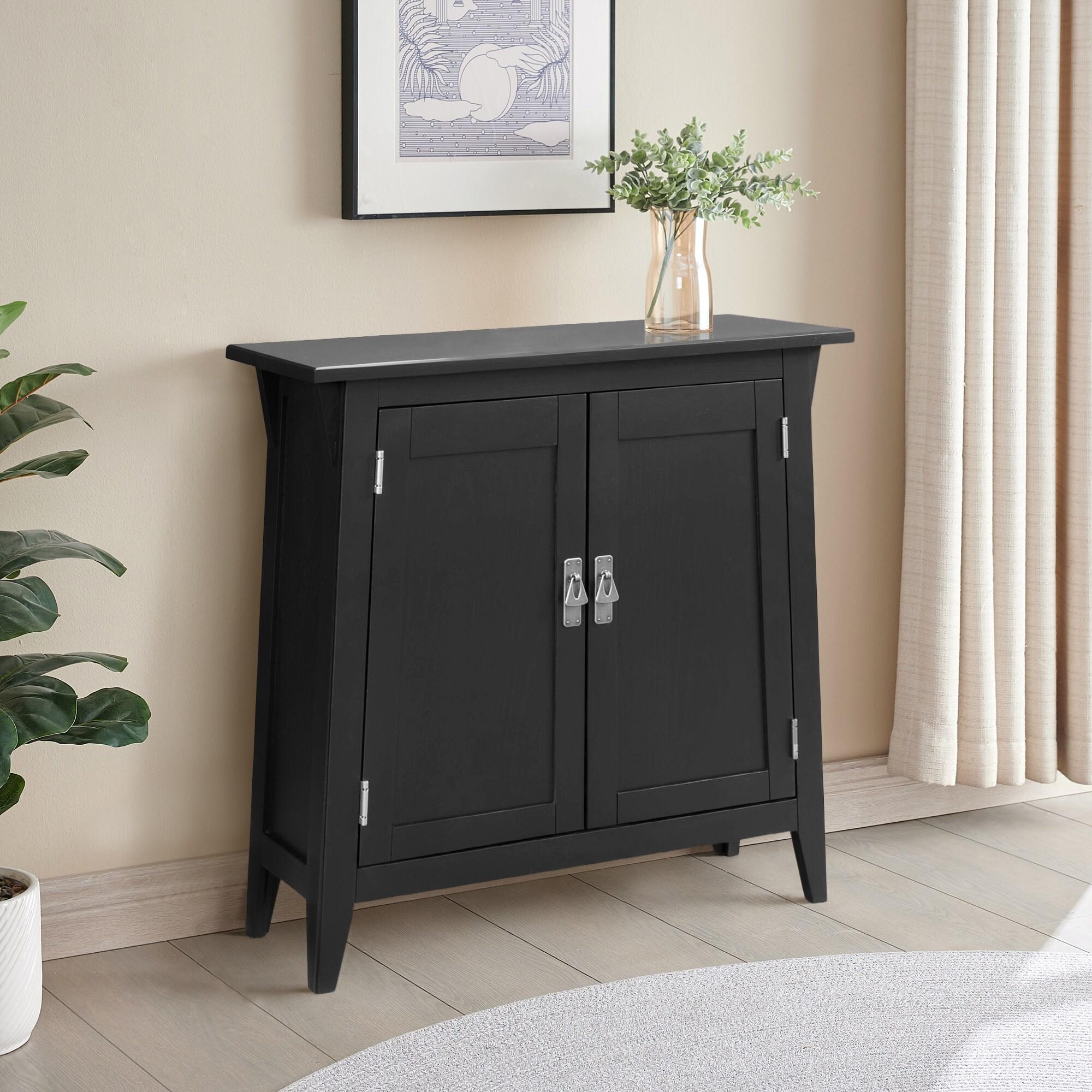 Mission Solid + Manufactured Wood Foyer Hall Cabinet Stand