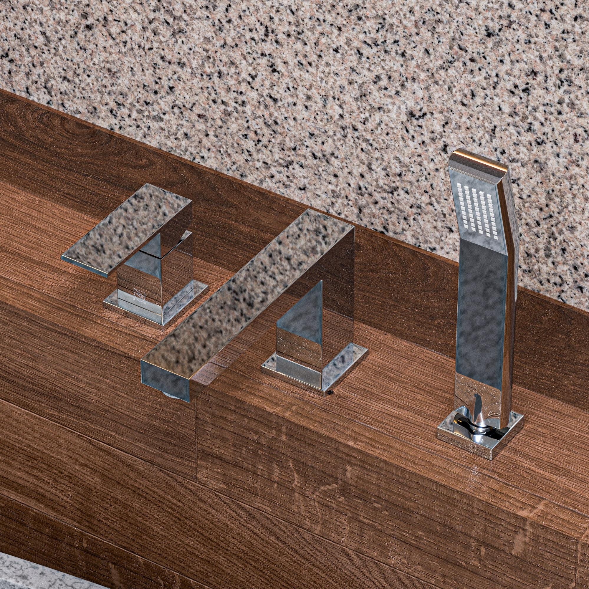 1 Handle Deck Roman Tub Faucet with Diverter