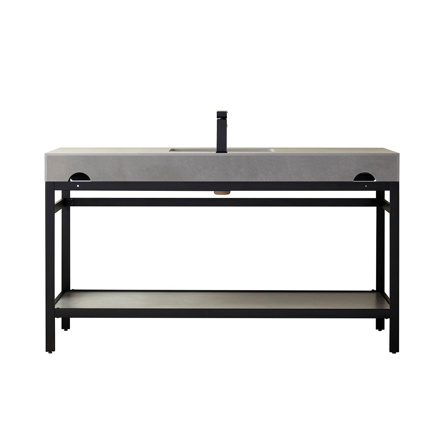 Vinnova 60'' Single Bathroom Vanity with Stone Top