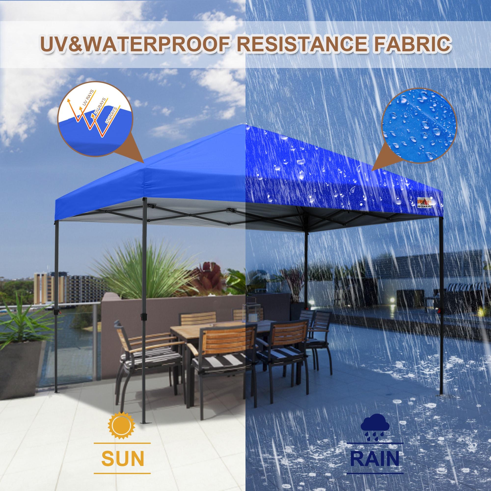 ABCCANOPY 10 ft x 10 ft Easy Pop up Outdoor Canopy Tent, Blue