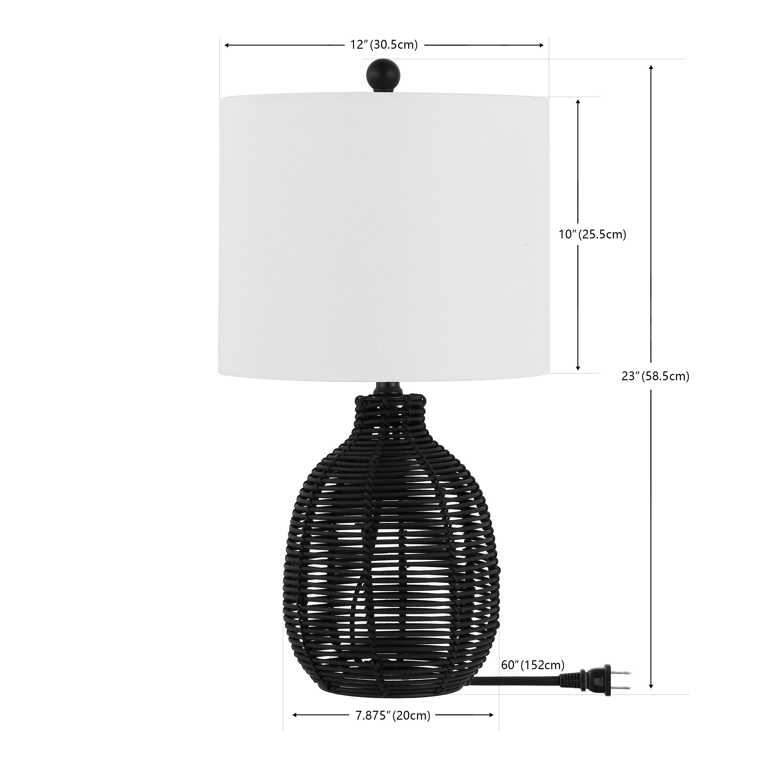 Oroya Table Lamp - 23 Inch Height - TBL4473 - Black - Safavieh
