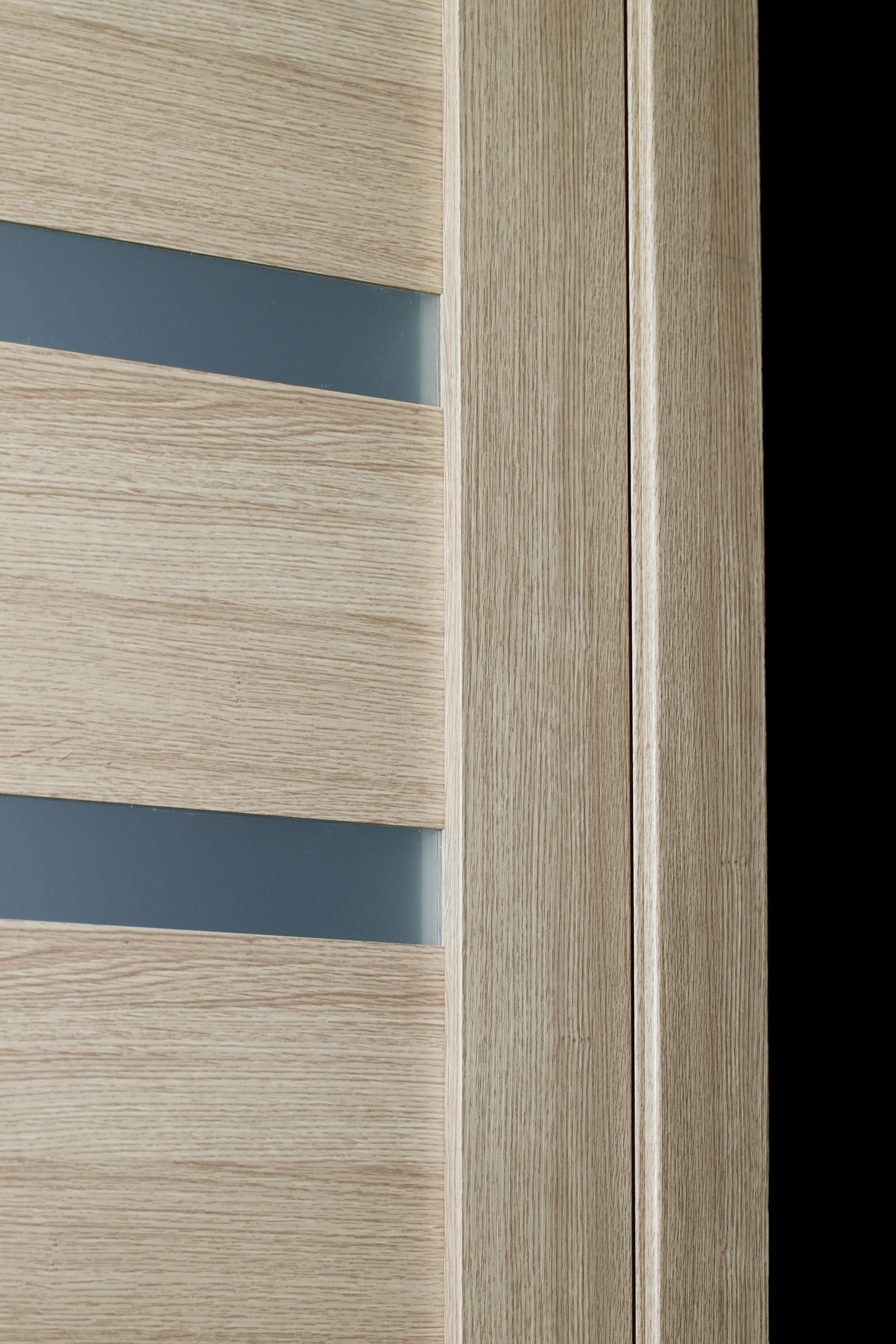 Belldinni Leora Paneled Manufactured Wood and Glass Standard Door Slab