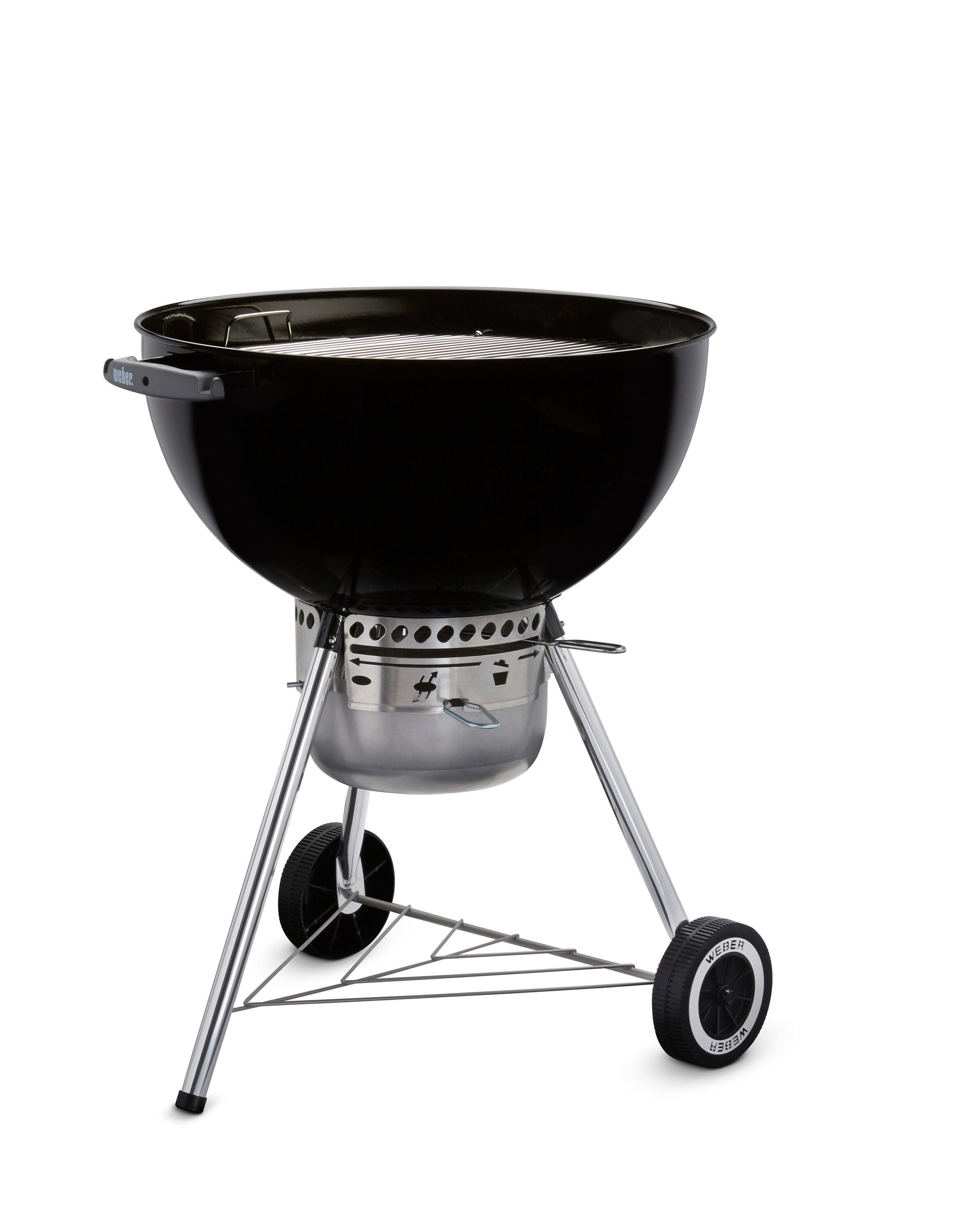 Weber Original Kettle Premium 22-Inch Charcoal Grill - Black - 14401001