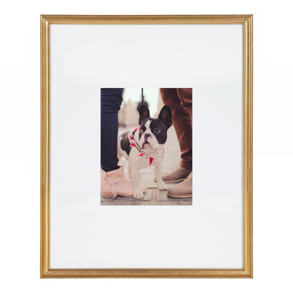 Kate & Laurel All Things Decor: 3-Pc Adlynn Gold Frames, Gallery Wall Set, 16x20 Matted to 8x10