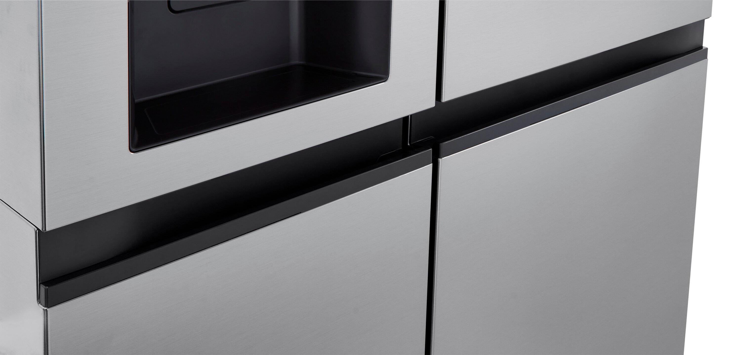 LG 23 Cu. Ft. Side-By-Side Counter-Depth Refrigerator With Smooth Touch Dispenser LRSXC2306S