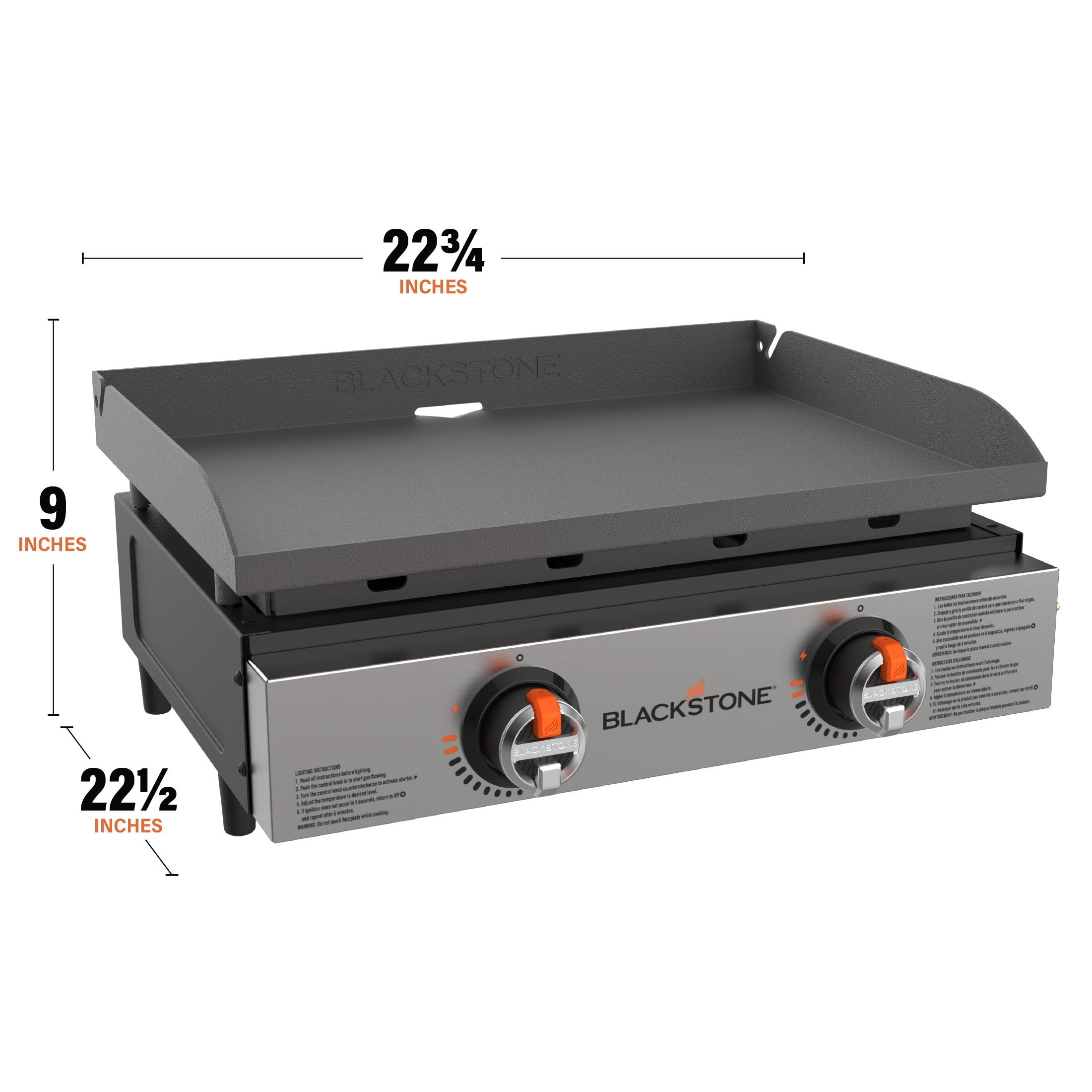 Blackstone 22" Original Omnivore Tabletop Griddle 2-Burner Liquid Propane Flat Top Grill