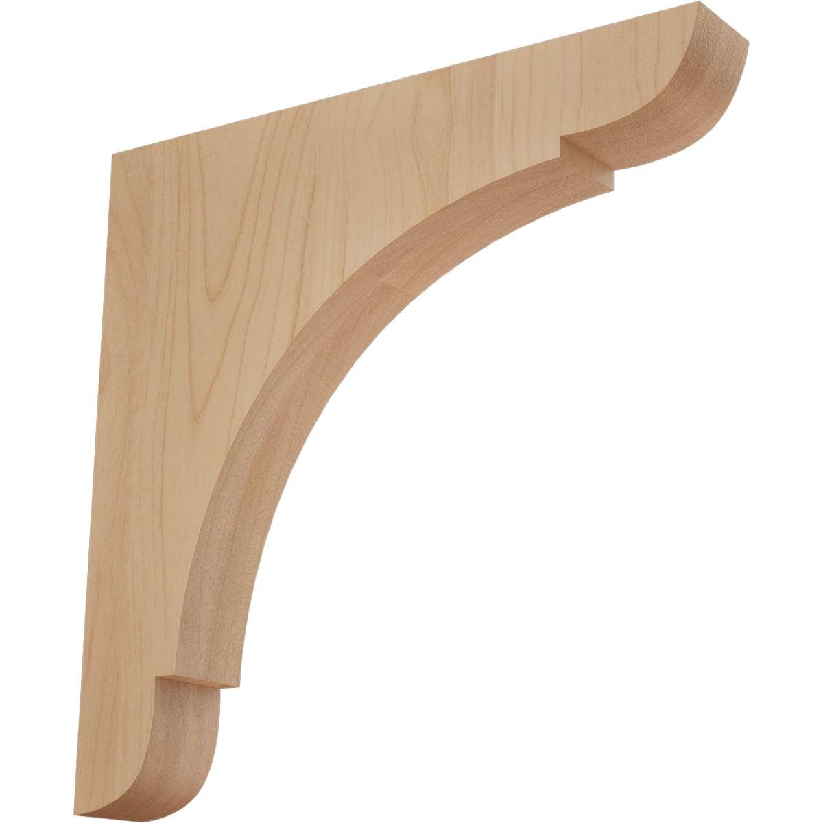 Ekena Millwork 1 3/4"W x 12"D x 12"H Extra Large Olympic Wood Bracket, Alder