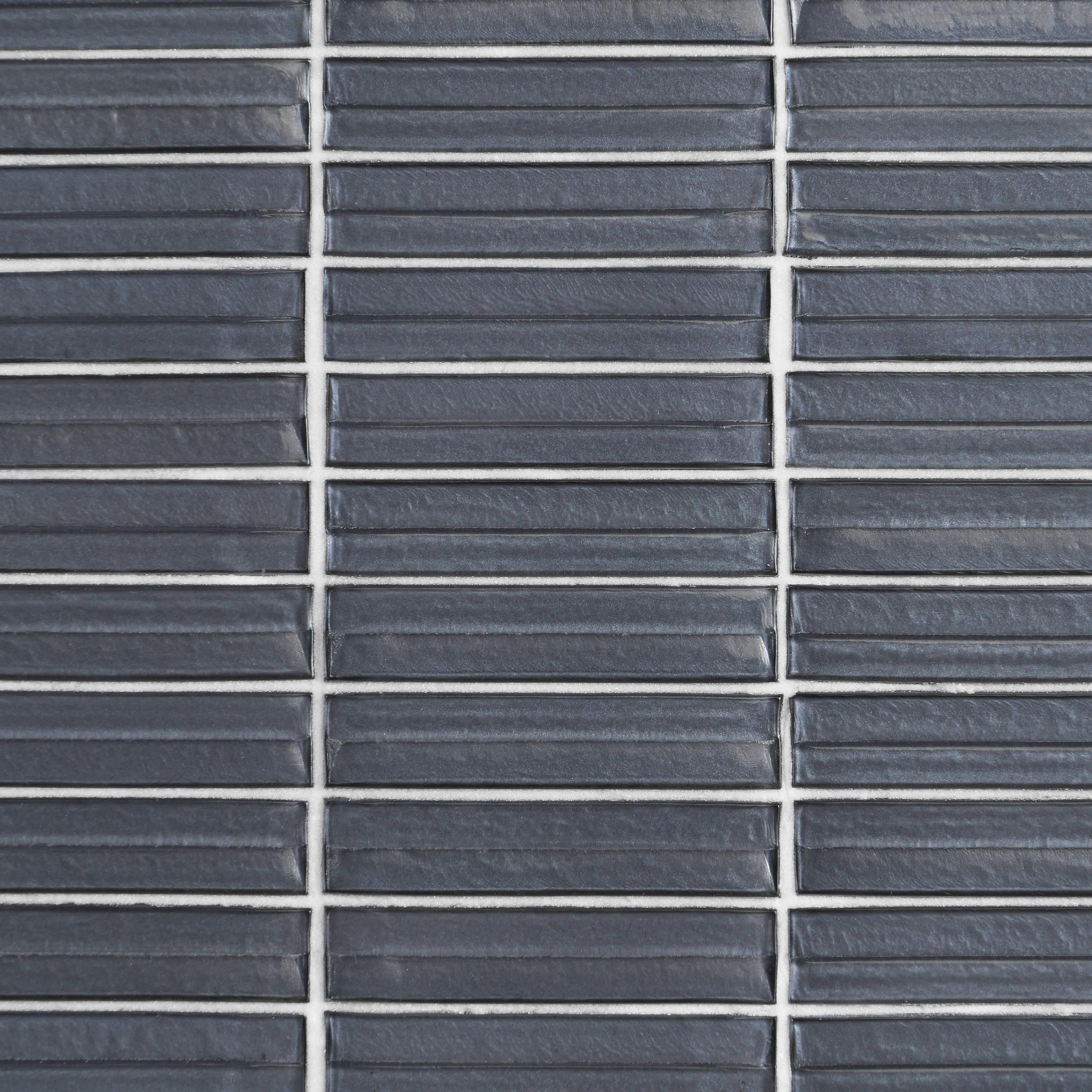 Tara Stacked 11.61" x 11.73" Molten Glass Mosaic Wall Tile (0.95 Sq. Ft. / Sheet)