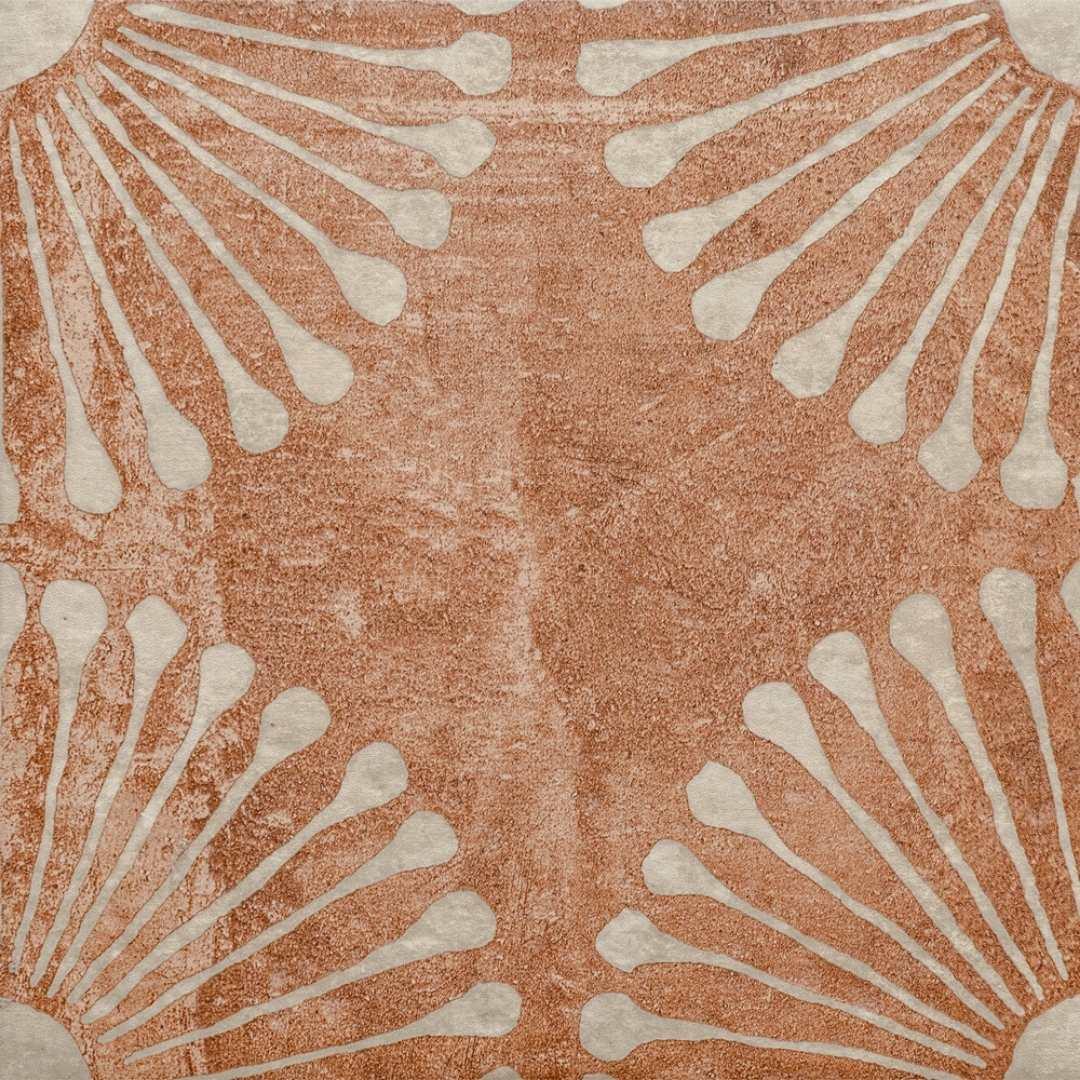 The Tile Life Amanecer 8" x 8" Satin Porcelain Patterned Floor & Wall Tile